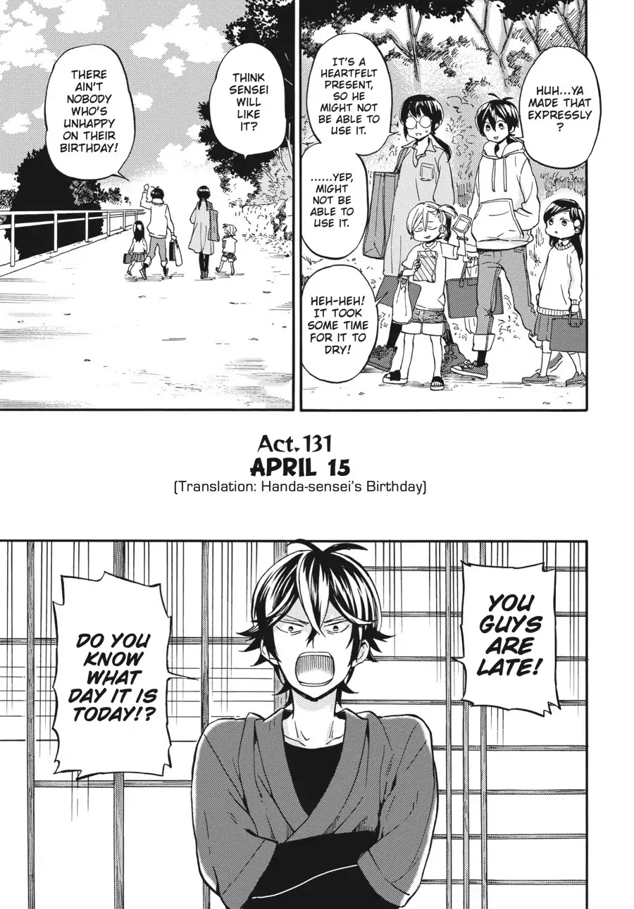 Barakamon Chapter 131 page 3 - Chapter 131: April 15