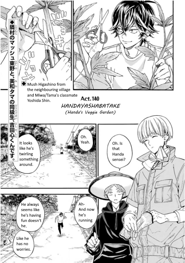 Barakamon Chapter 140 page 1 - Chapter 140: Handa Yasha Batake