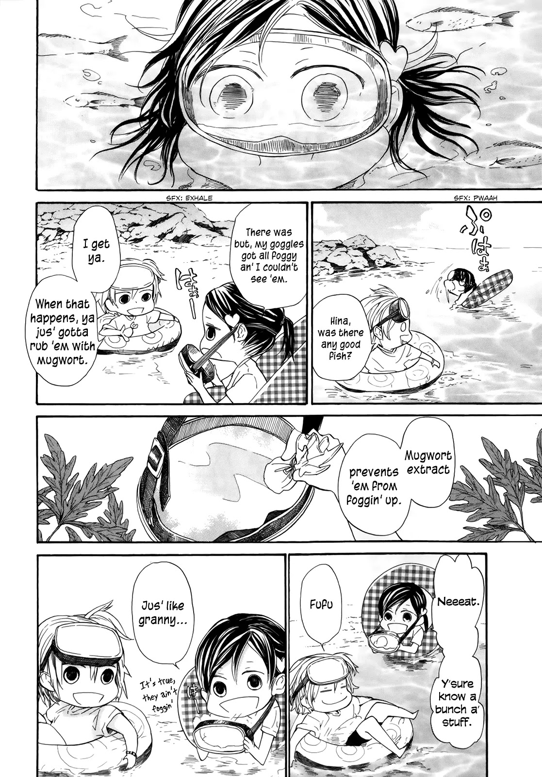 Barakamon Chapter 18 page 10 - Chapter 18: Un ni Oegii/Going to Swim at the Beach