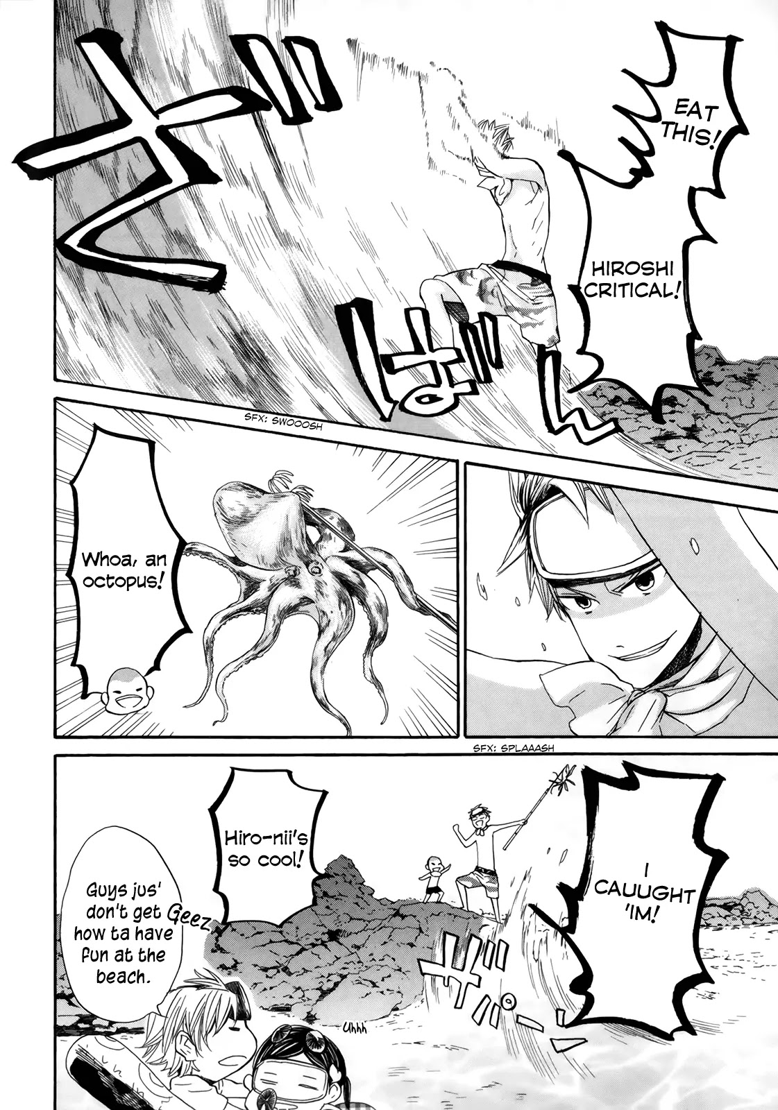 Barakamon Chapter 18 page 12 - Chapter 18: Un ni Oegii/Going to Swim at the Beach