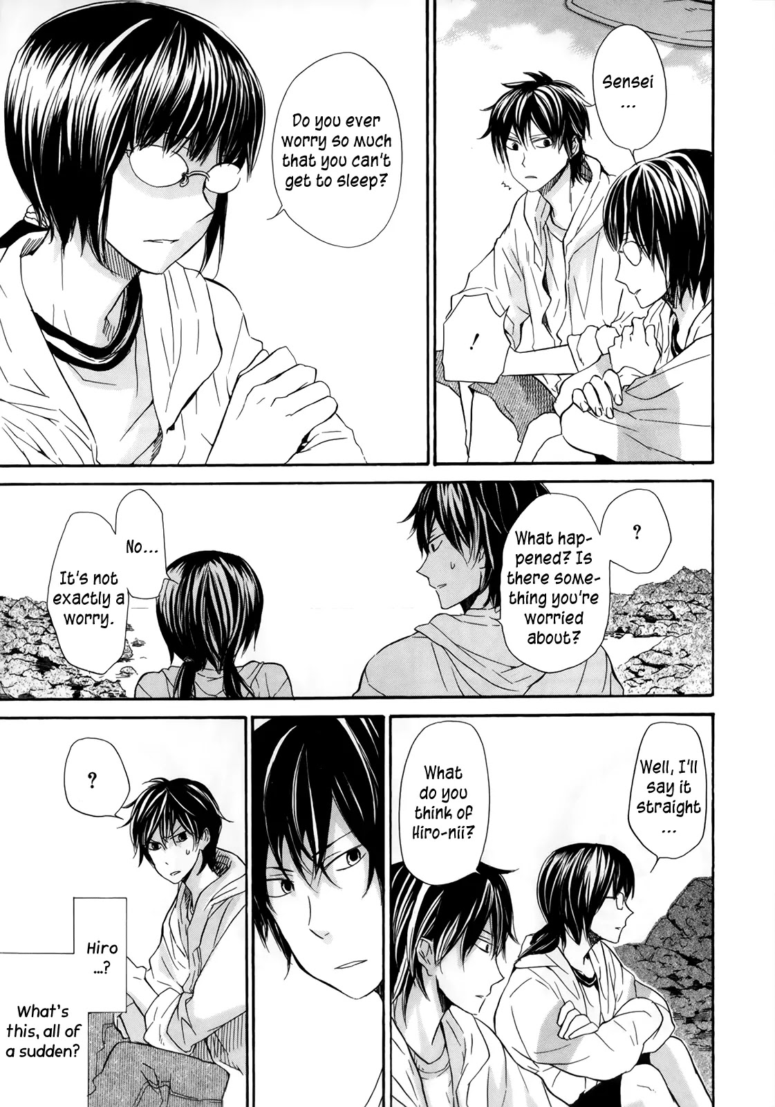 Barakamon Chapter 18 page 15 - Chapter 18: Un ni Oegii/Going to Swim at the Beach