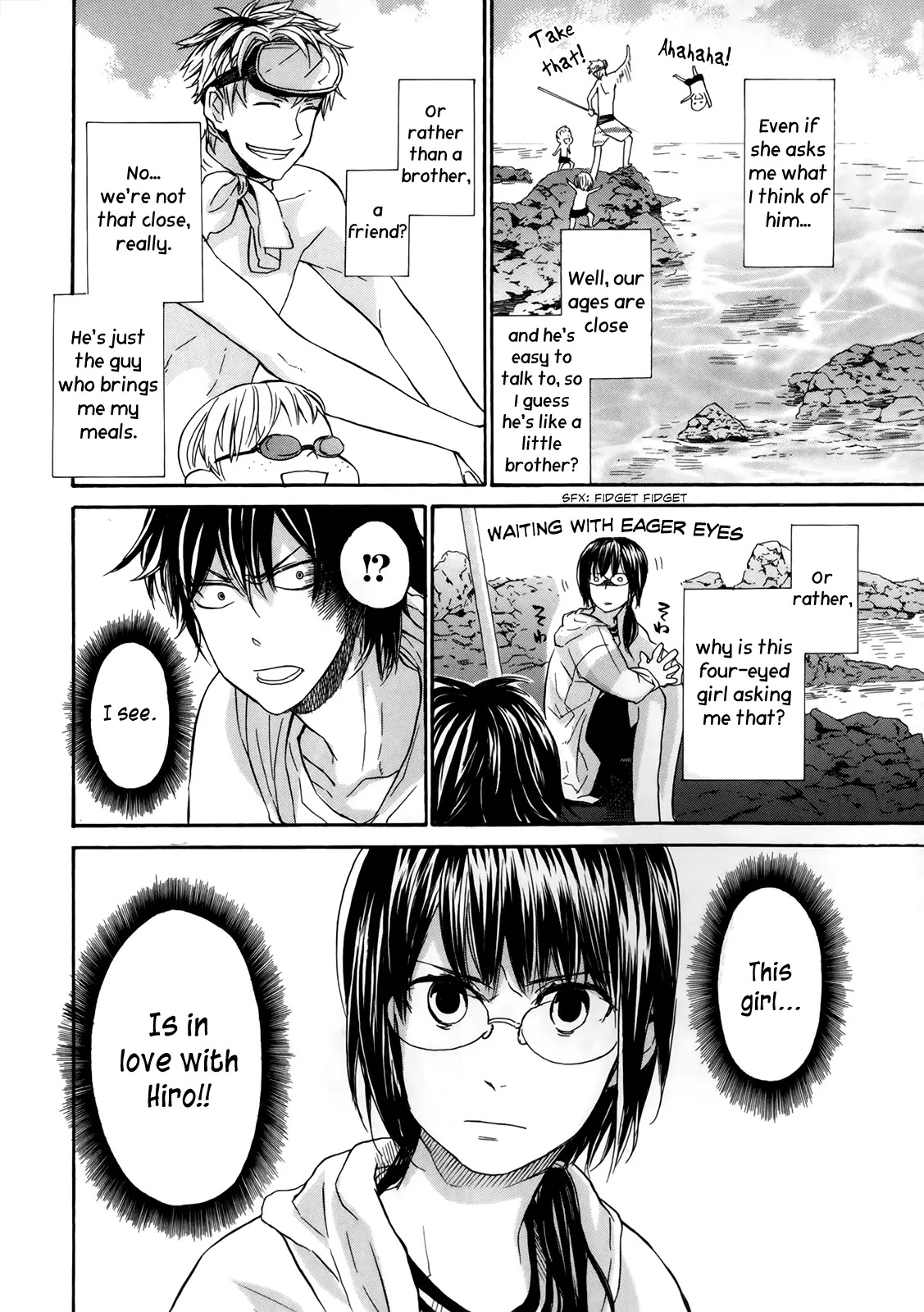 Barakamon Chapter 18 page 16 - Chapter 18: Un ni Oegii/Going to Swim at the Beach