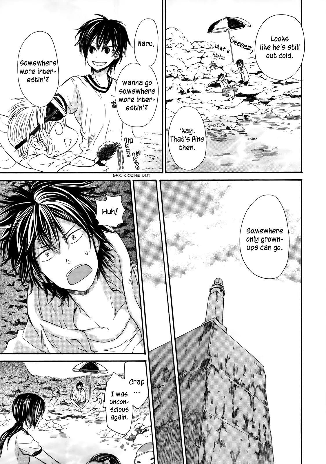 Barakamon Chapter 18 page 21 - Chapter 18: Un ni Oegii/Going to Swim at the Beach