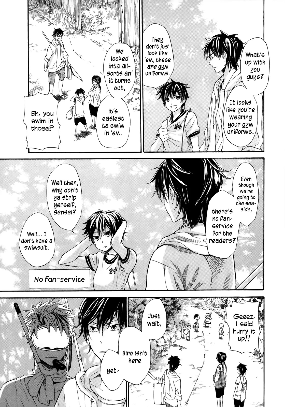 Barakamon Chapter 18 page 5 - Chapter 18: Un ni Oegii/Going to Swim at the Beach