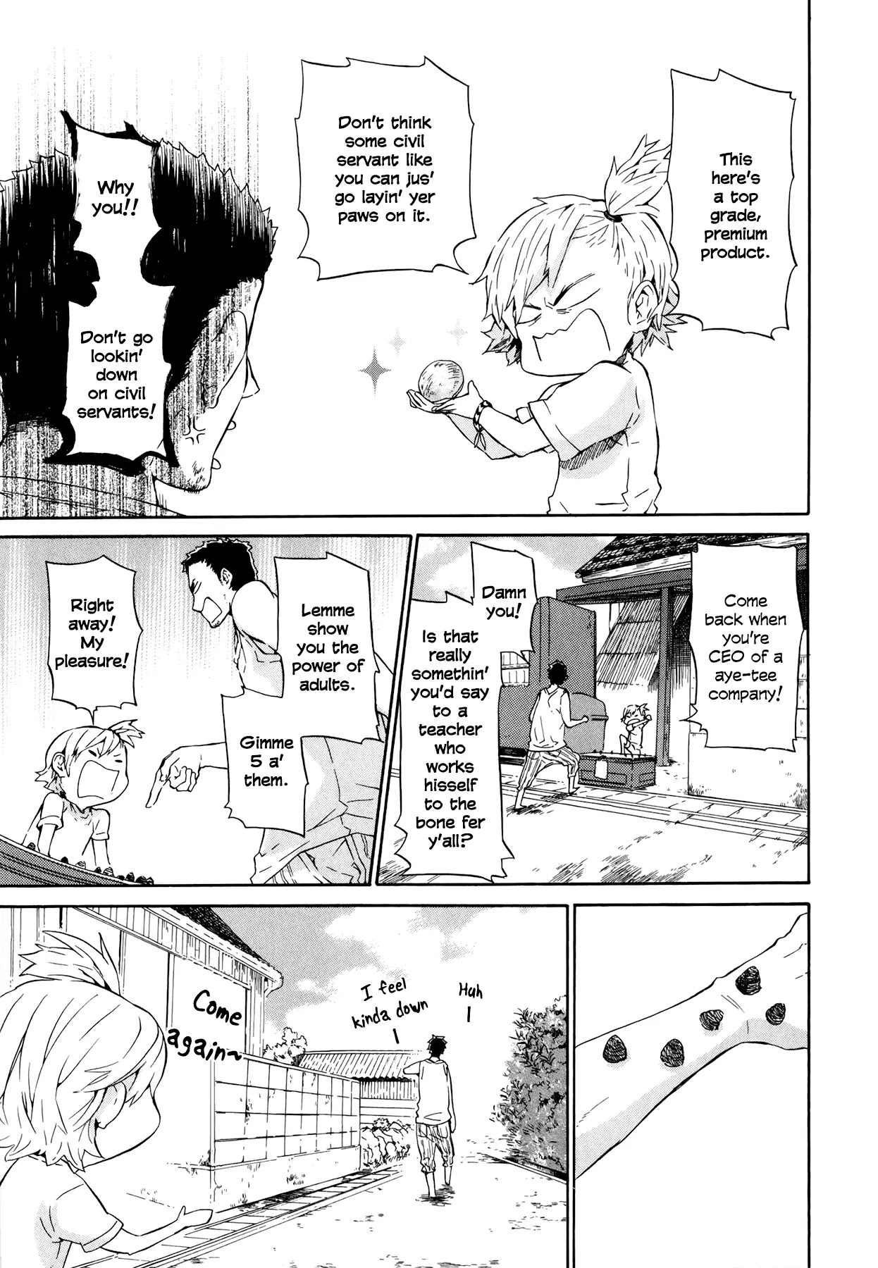 Barakamon Chapter 19 page 11 - Chapter 19: Mina to Gona/Whelks and Hermit Crabs