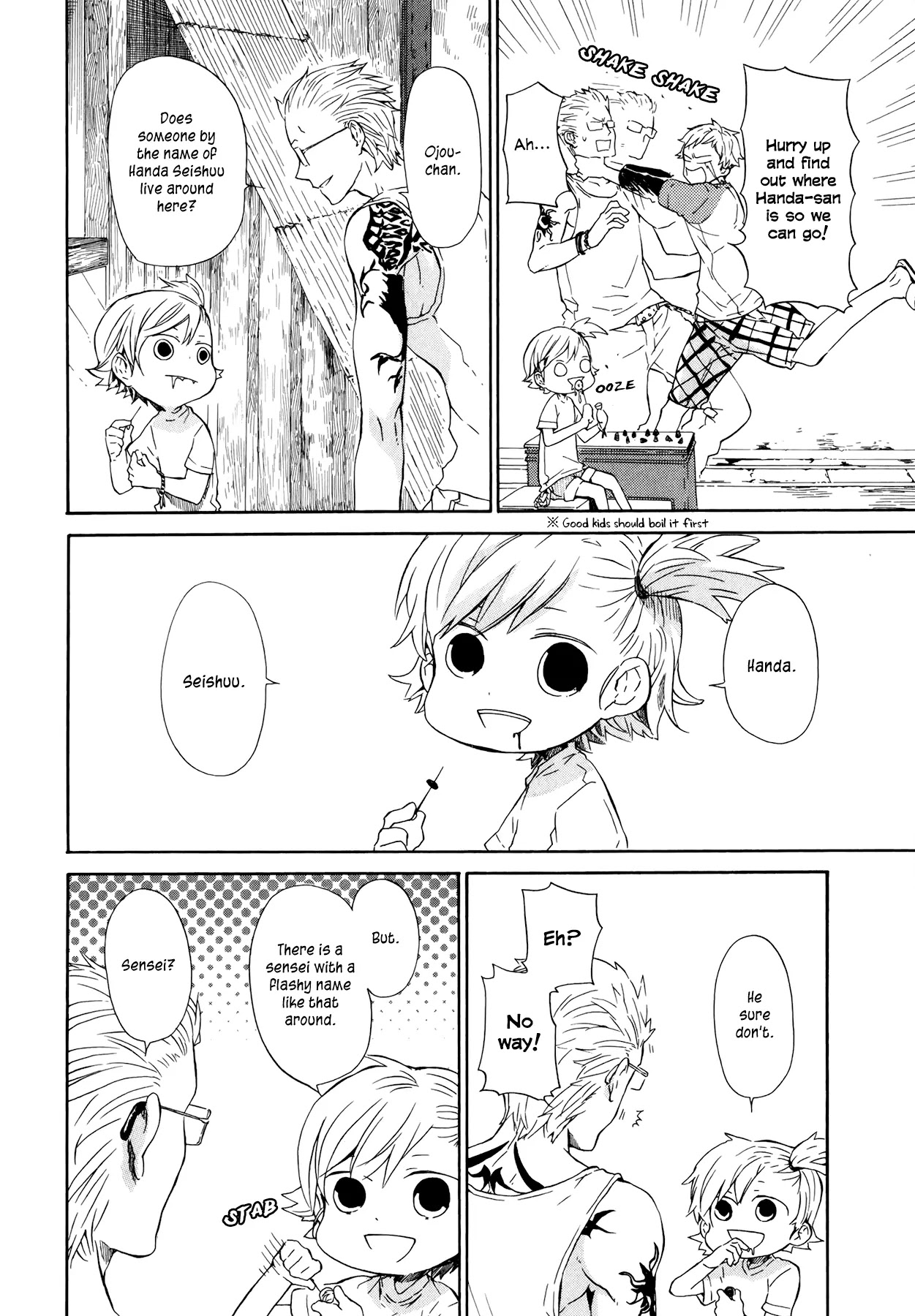Barakamon Chapter 19 page 18 - Chapter 19: Mina to Gona/Whelks and Hermit Crabs