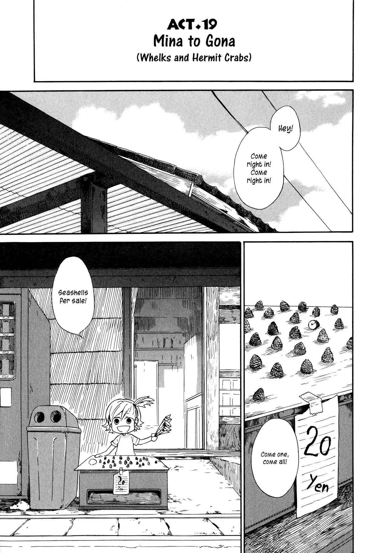 Barakamon Chapter 19 page 7 - Chapter 19: Mina to Gona/Whelks and Hermit Crabs
