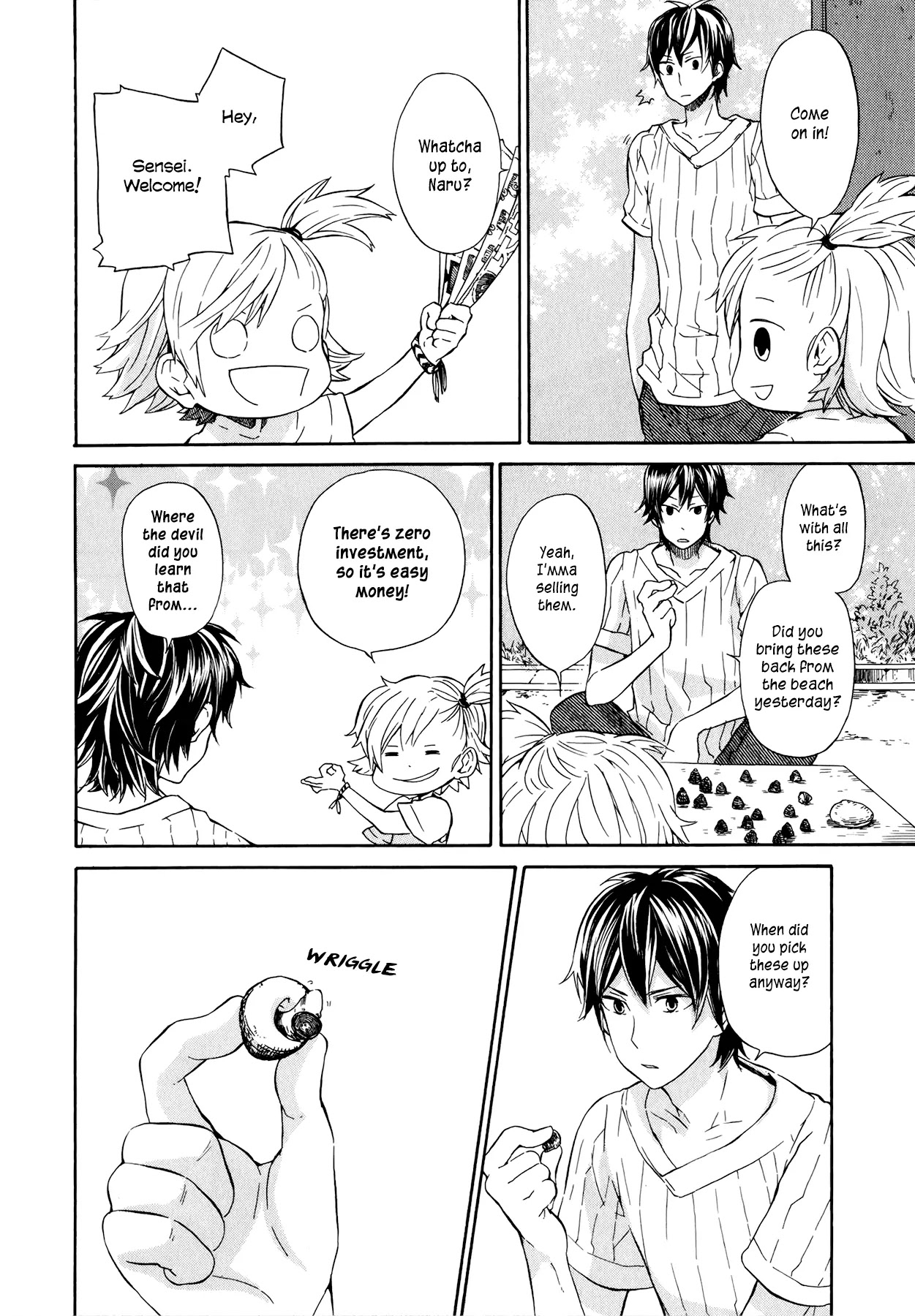 Barakamon Chapter 19 page 8 - Chapter 19: Mina to Gona/Whelks and Hermit Crabs