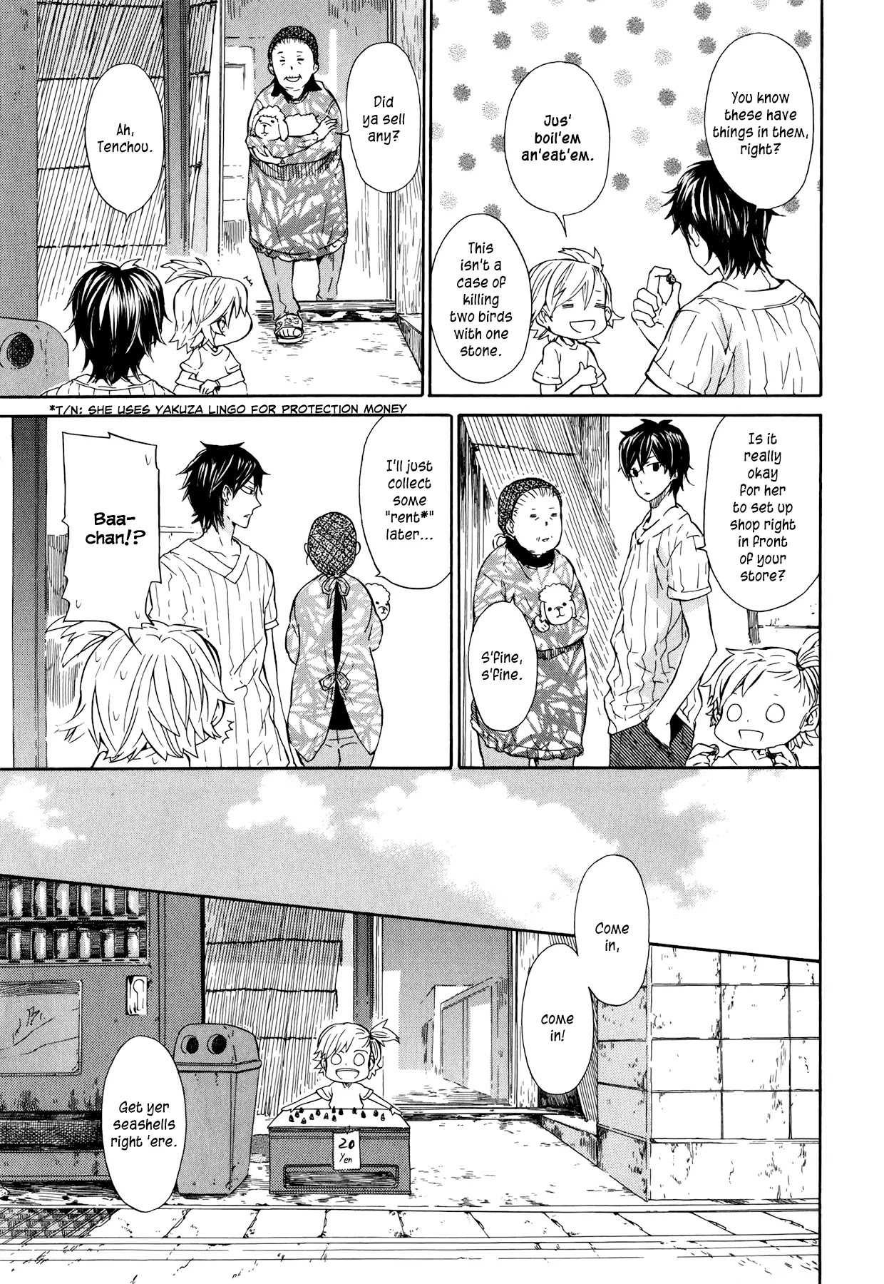 Barakamon Chapter 19 page 9 - Chapter 19: Mina to Gona/Whelks and Hermit Crabs
