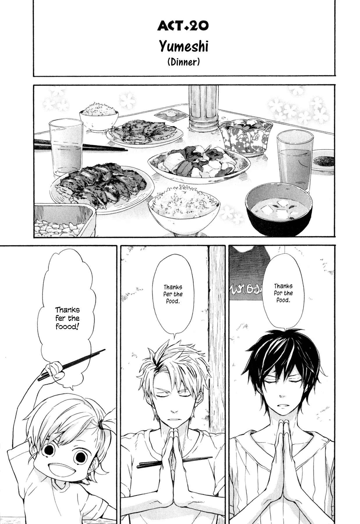 Barakamon Chapter 20 page 3 - Chapter 20: Yumeshi/Dinner