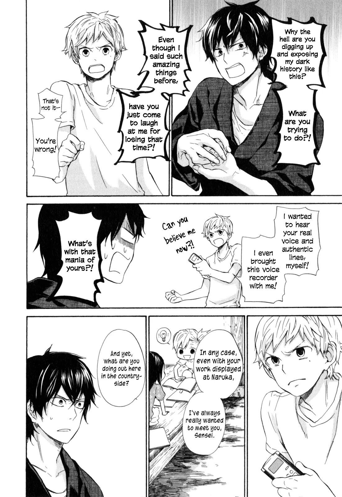 Barakamon Chapter 22 page 12 - Chapter 22: Yakamashika/Fussy and Noisy