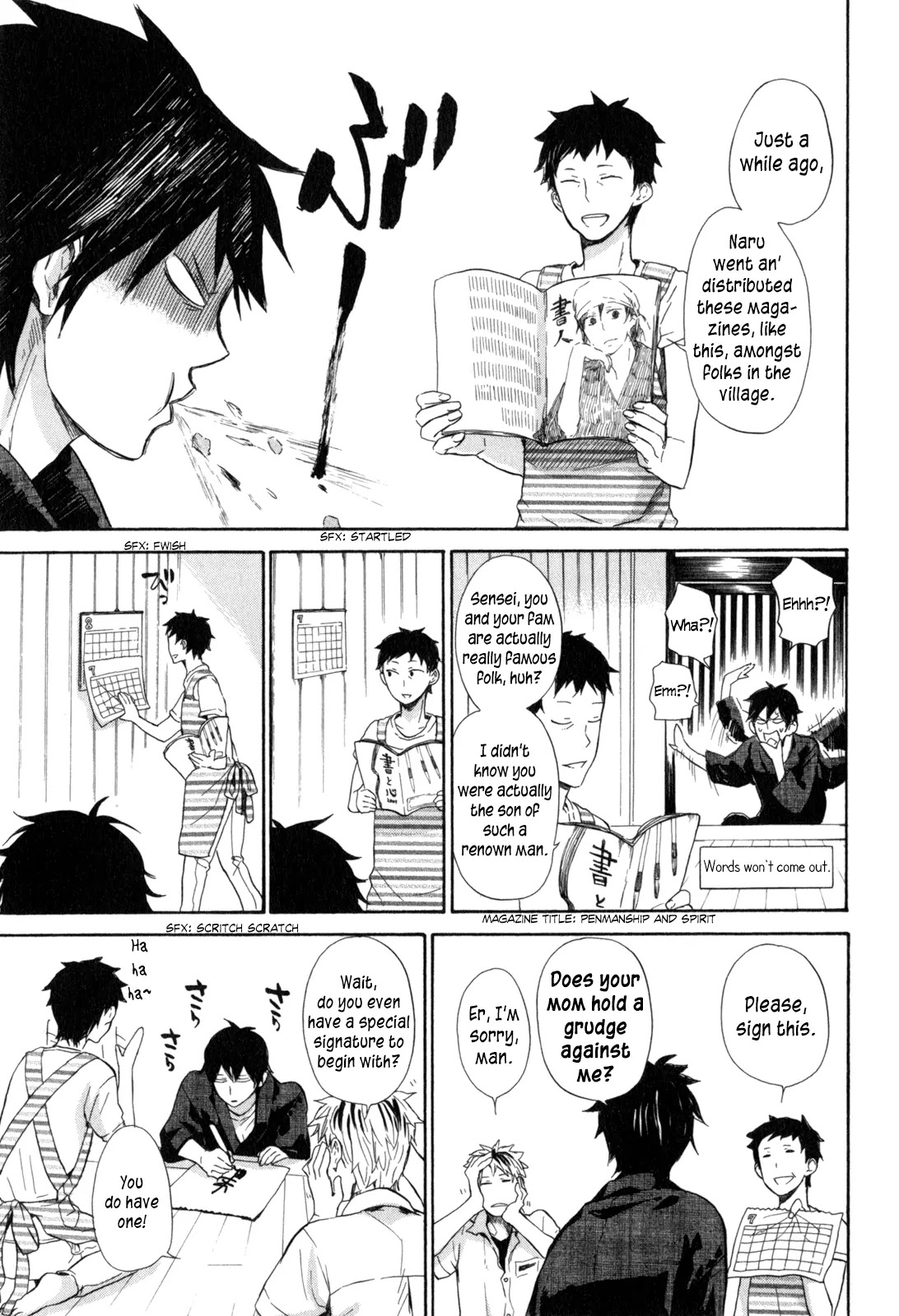 Barakamon Chapter 22 page 37 - Chapter 22: Yakamashika/Fussy and Noisy