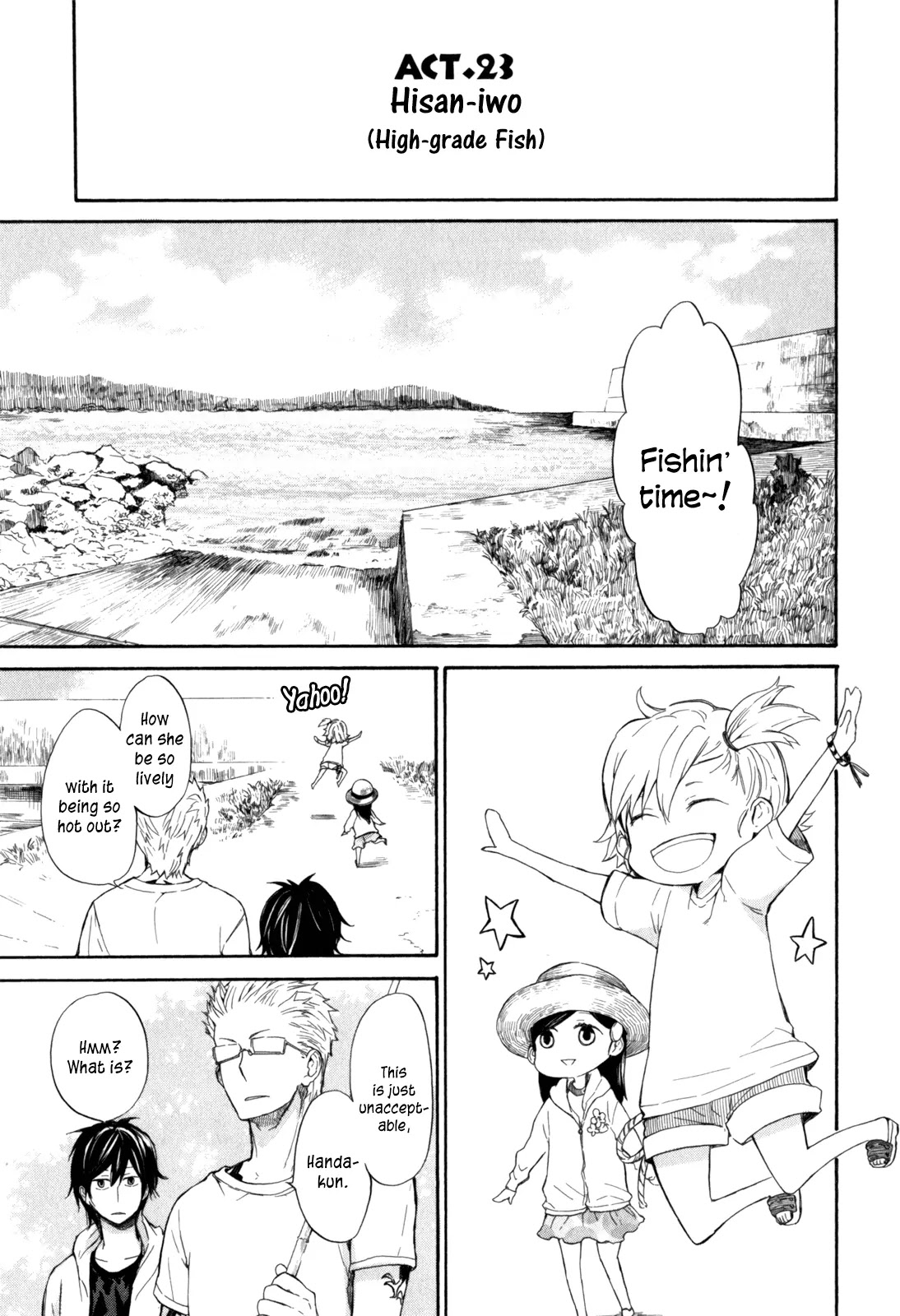 Barakamon Chapter 23 page 2 - Chapter 23: Hisan-iwo/High-grade Fish