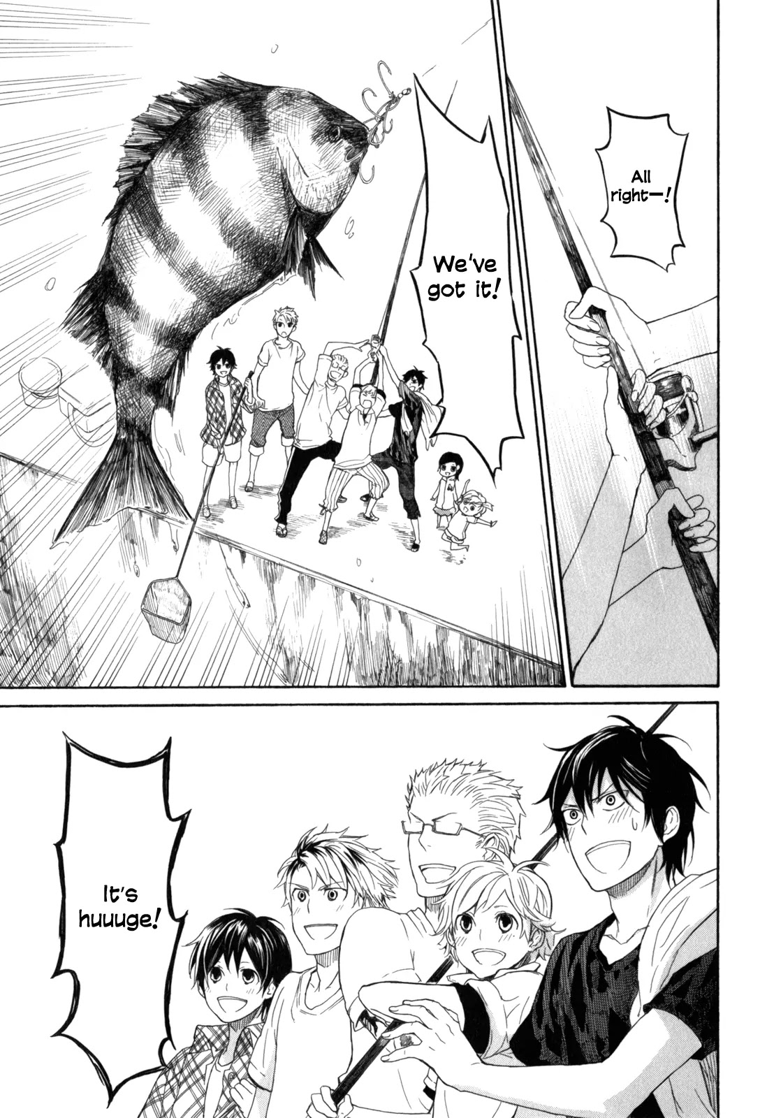 Barakamon Chapter 23 page 28 - Chapter 23: Hisan-iwo/High-grade Fish