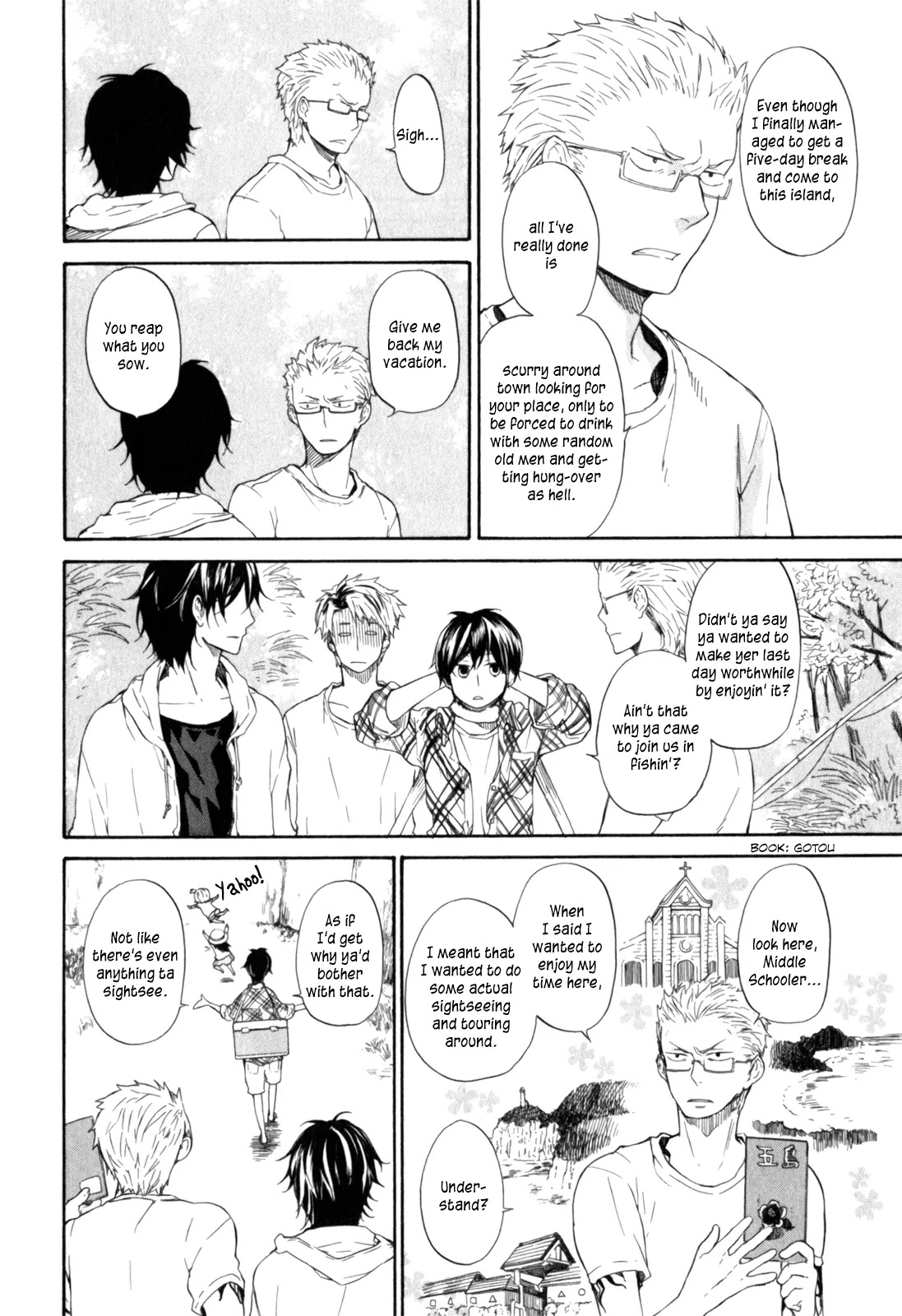 Barakamon Chapter 23 page 3 - Chapter 23: Hisan-iwo/High-grade Fish