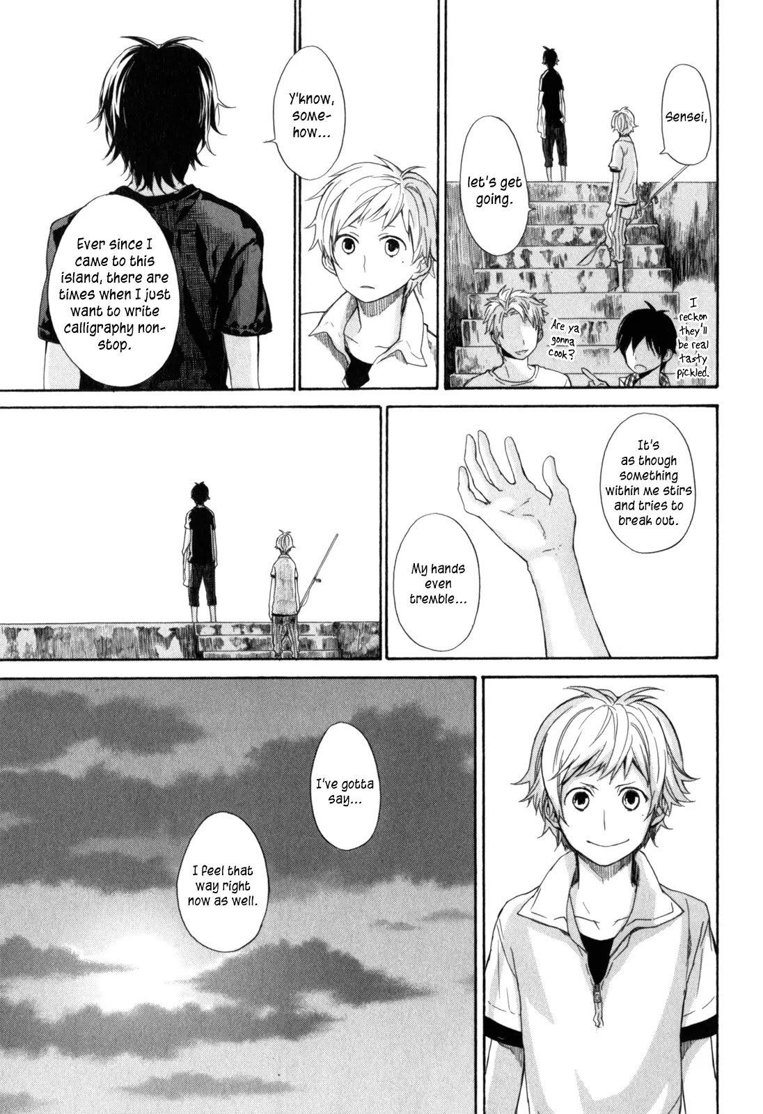 Barakamon Chapter 23 page 32 - Chapter 23: Hisan-iwo/High-grade Fish