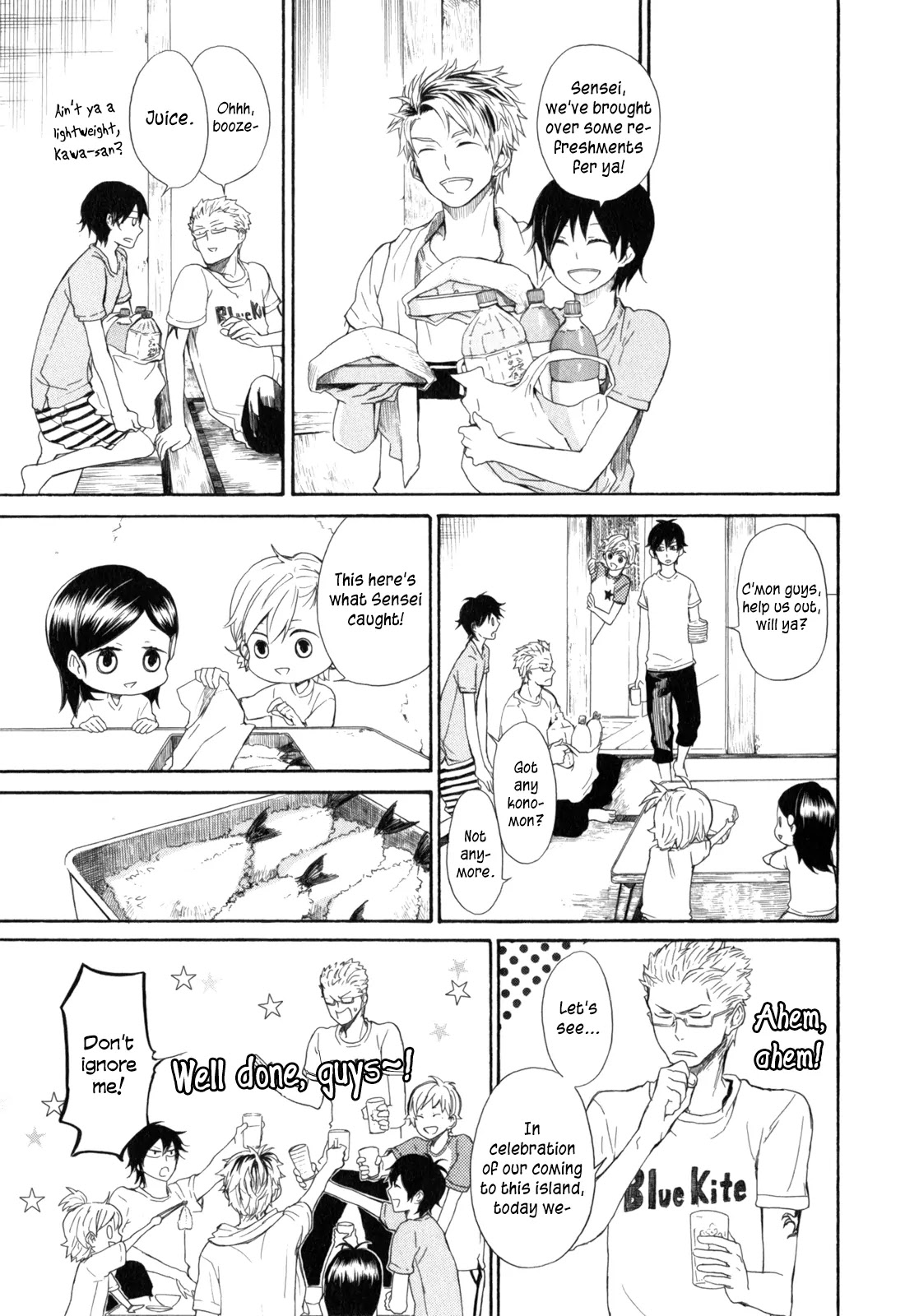 Barakamon Chapter 23 page 34 - Chapter 23: Hisan-iwo/High-grade Fish