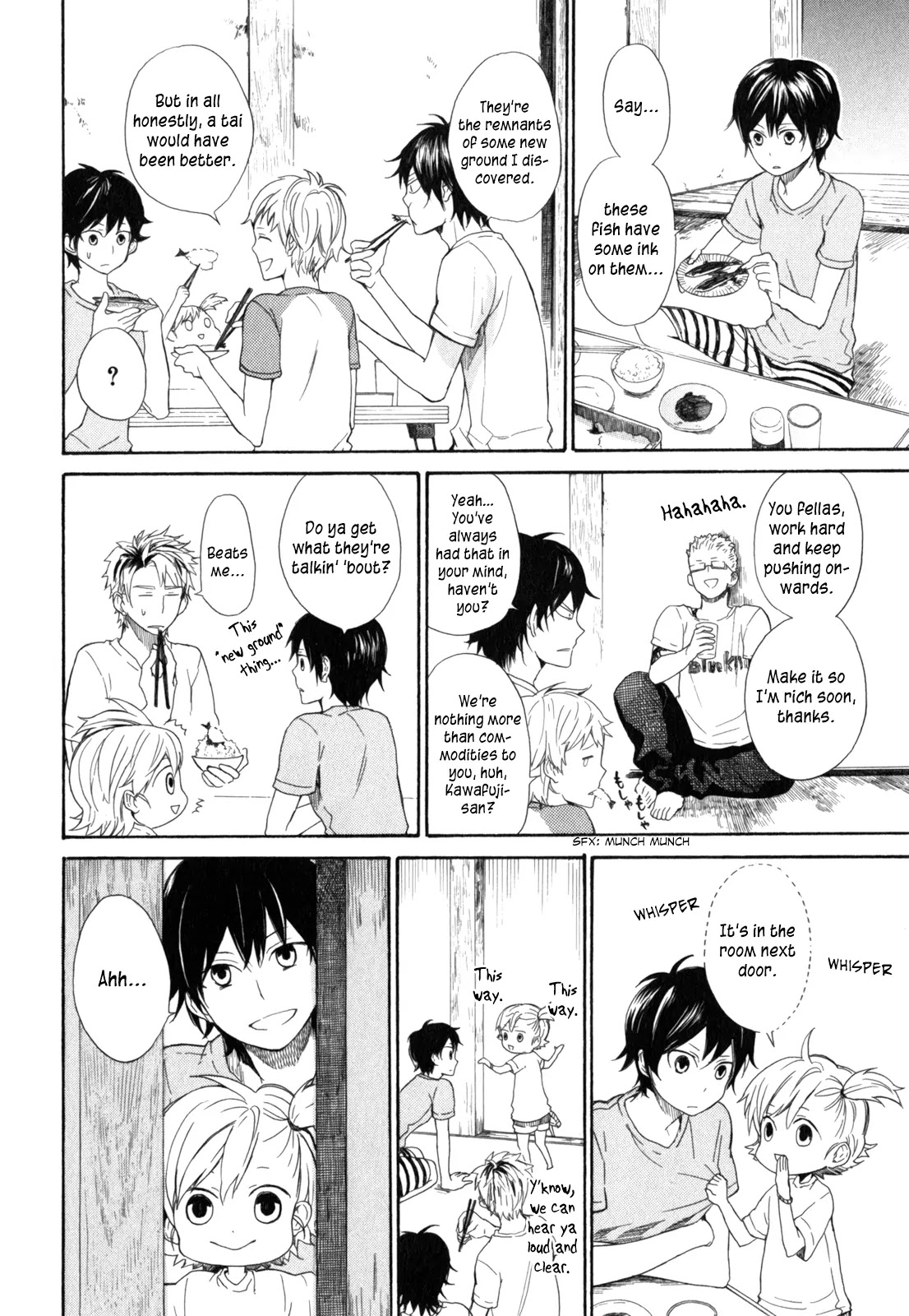 Barakamon Chapter 23 page 35 - Chapter 23: Hisan-iwo/High-grade Fish