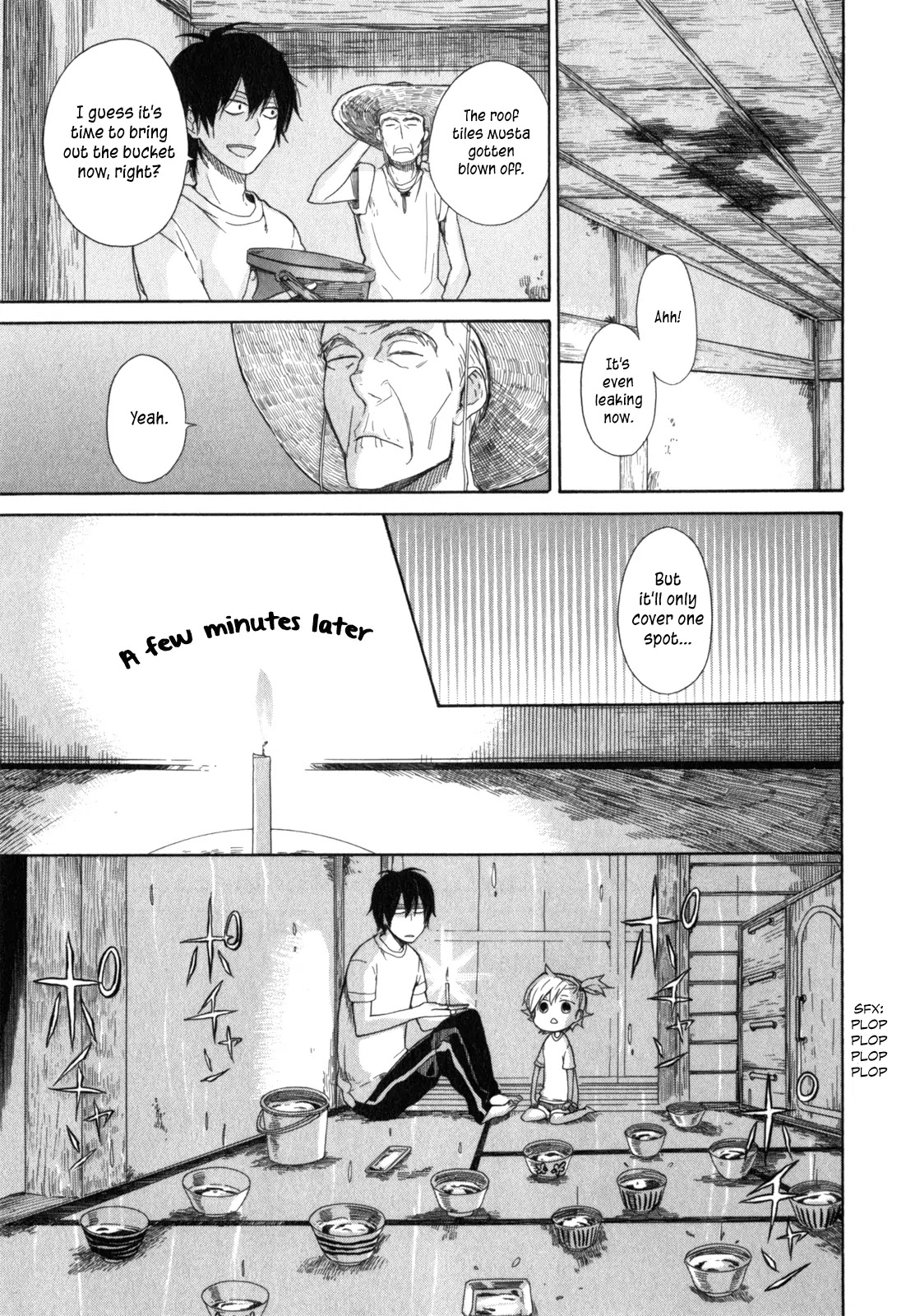 Barakamon Chapter 26 page 19 - Chapter 26: Okazen Kuzzo/Typhoon's Coming + Omake: Danpo 3rd/Pond