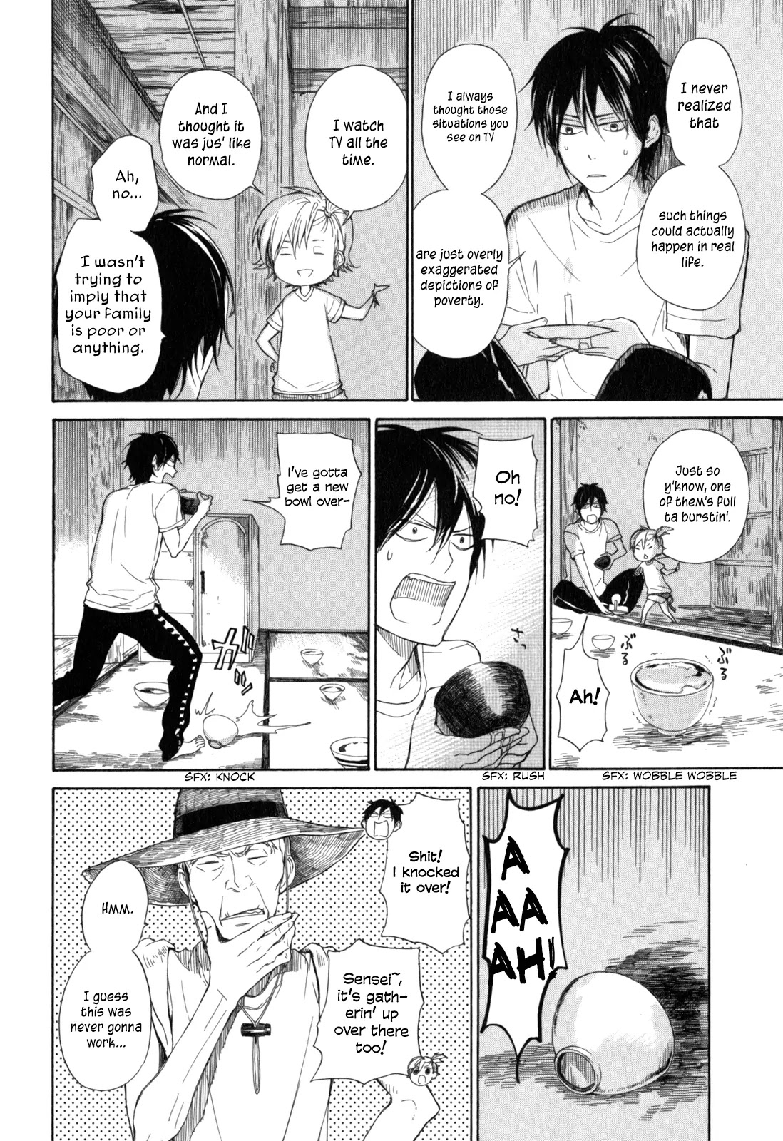 Barakamon Chapter 26 page 20 - Chapter 26: Okazen Kuzzo/Typhoon's Coming + Omake: Danpo 3rd/Pond