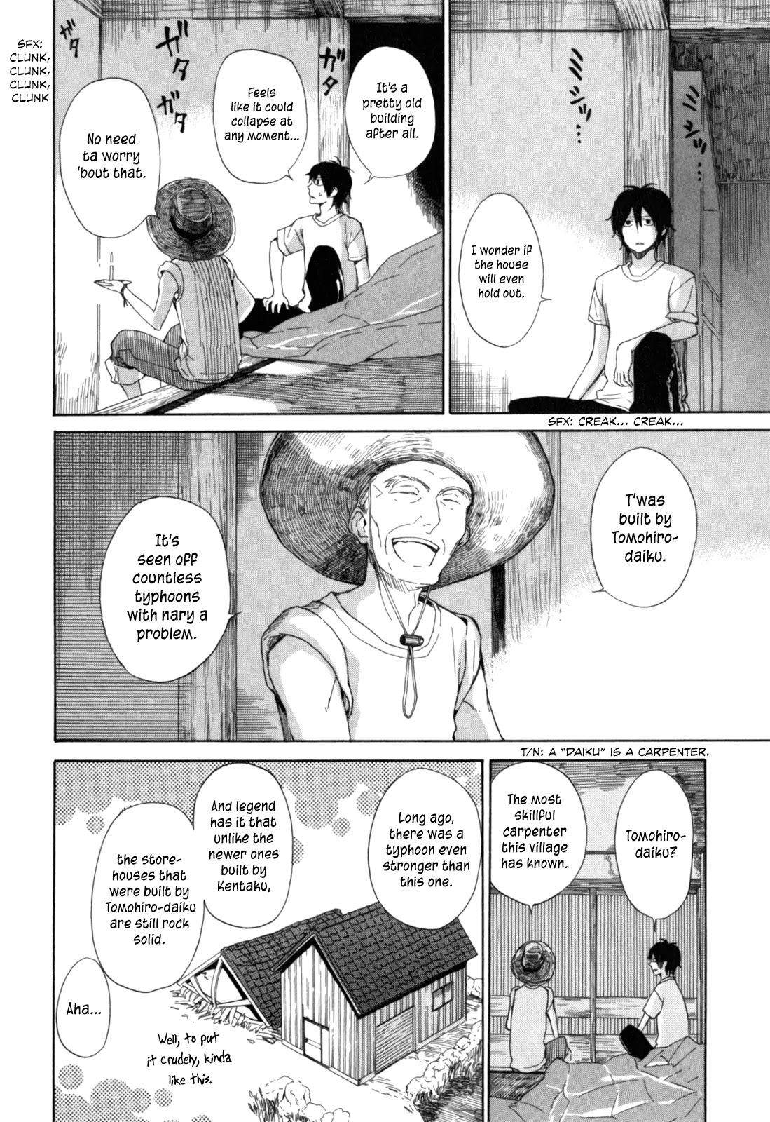 Barakamon Chapter 26 page 22 - Chapter 26: Okazen Kuzzo/Typhoon's Coming + Omake: Danpo 3rd/Pond