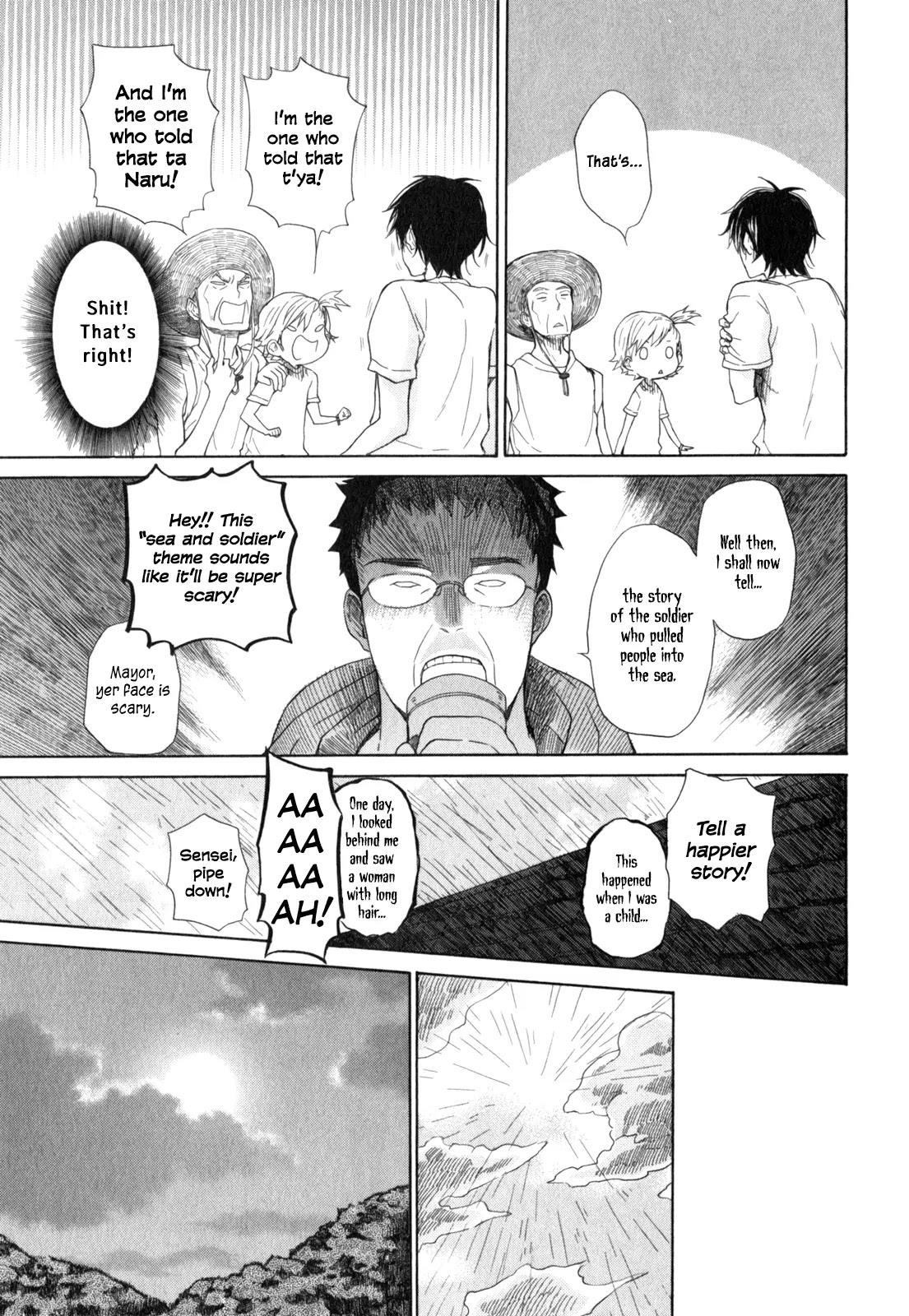 Barakamon Chapter 26 page 29 - Chapter 26: Okazen Kuzzo/Typhoon's Coming + Omake: Danpo 3rd/Pond