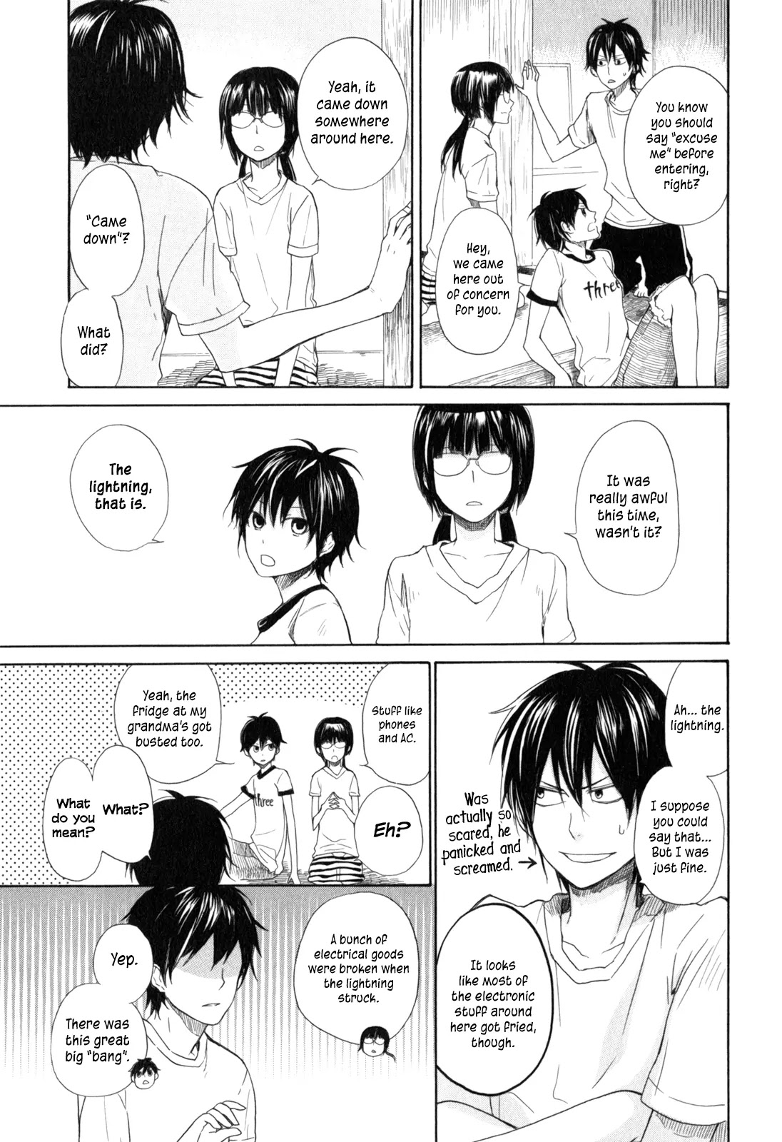 Barakamon Chapter 26 page 33 - Chapter 26: Okazen Kuzzo/Typhoon's Coming + Omake: Danpo 3rd/Pond
