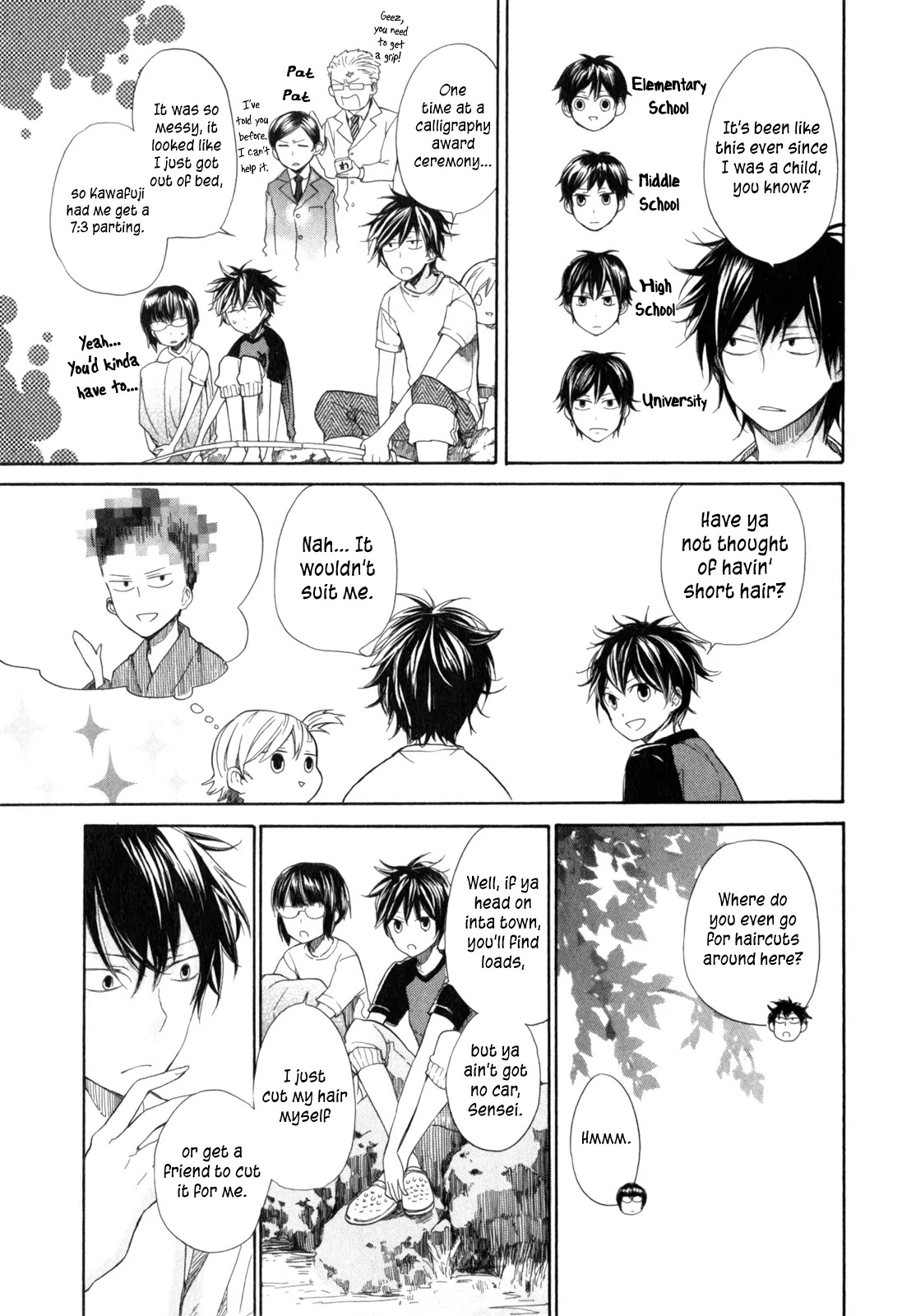 Barakamon Chapter 26 page 39 - Chapter 26: Okazen Kuzzo/Typhoon's Coming + Omake: Danpo 3rd/Pond