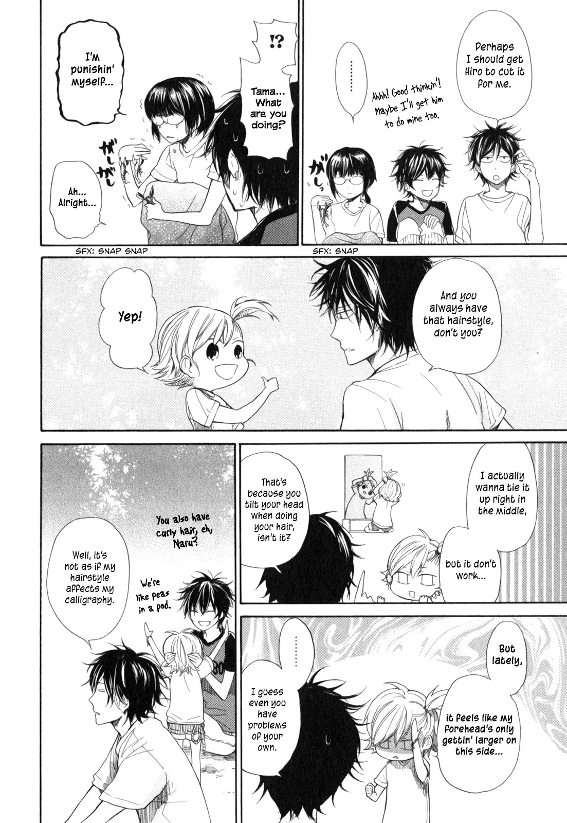 Barakamon Chapter 26 page 40 - Chapter 26: Okazen Kuzzo/Typhoon's Coming + Omake: Danpo 3rd/Pond