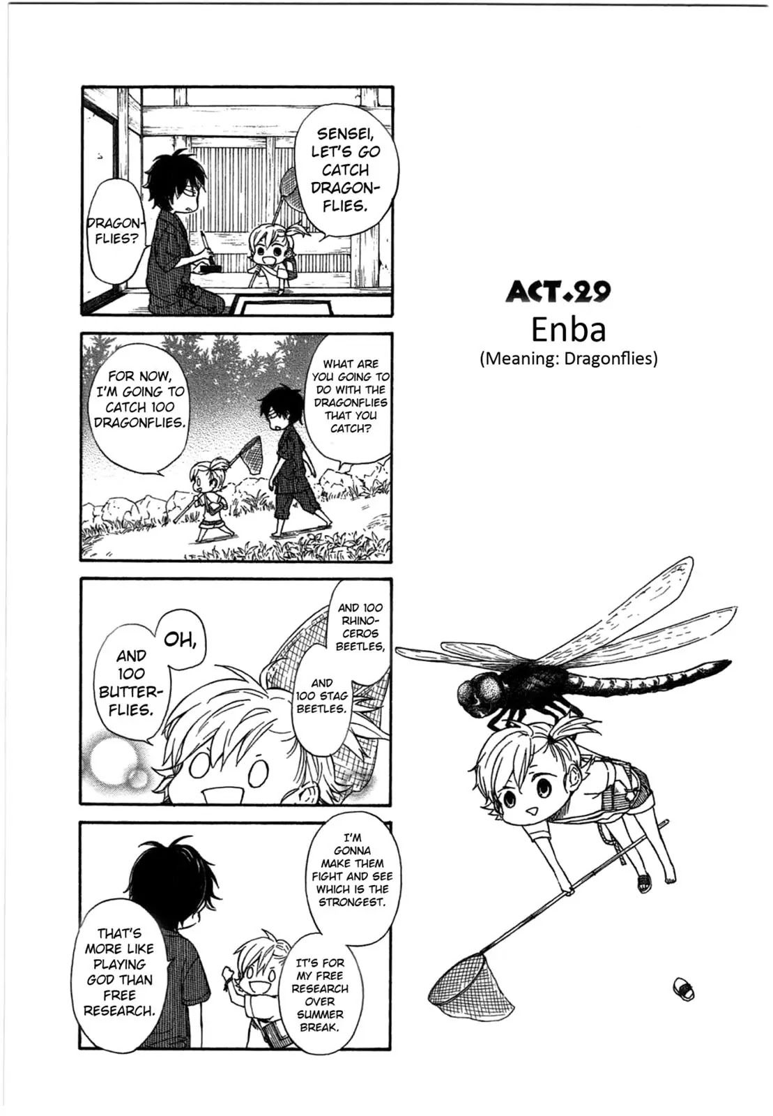 Barakamon Chapter 29 page 1 - Chapter 29: Enba/Dragonflies