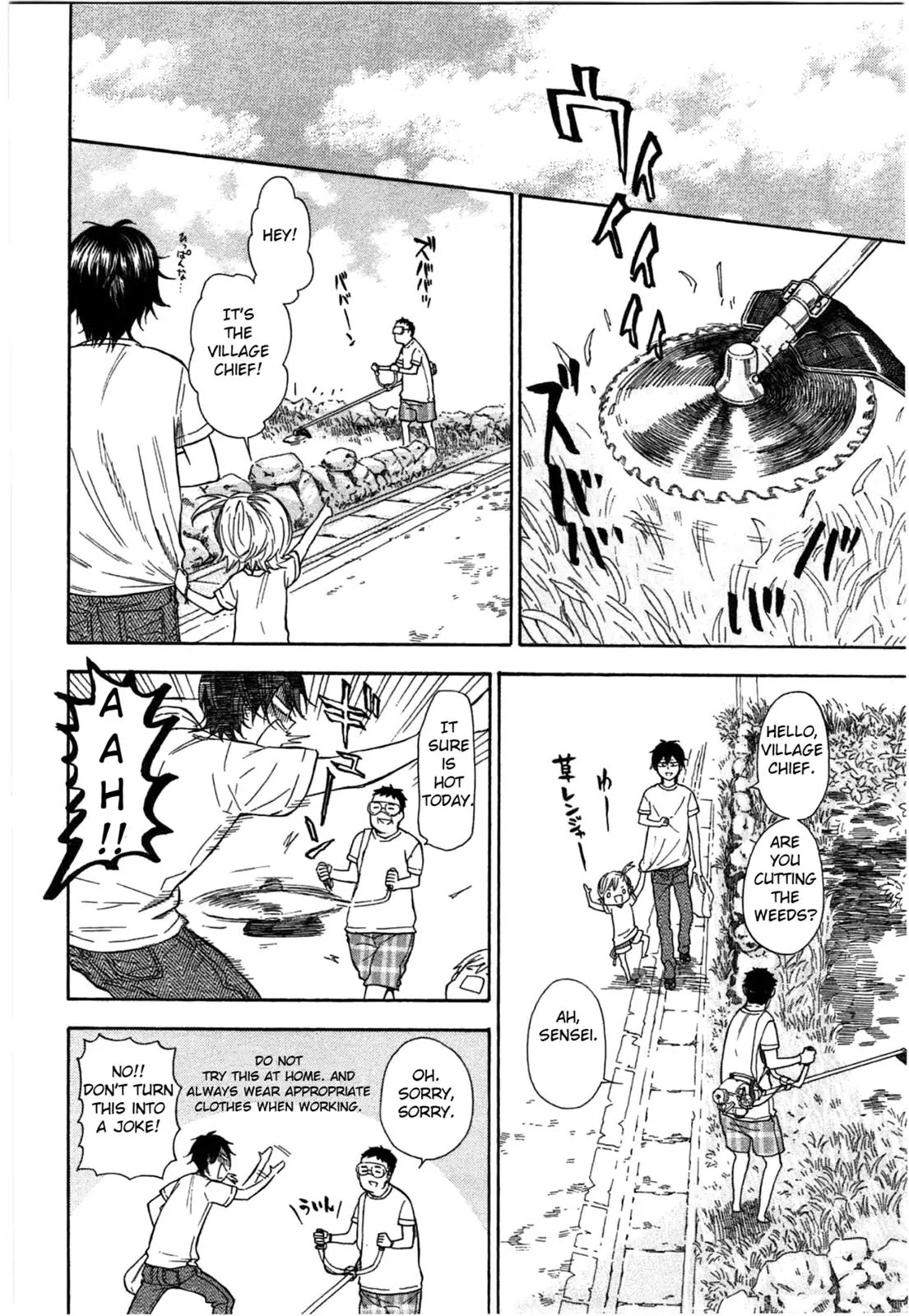 Barakamon Chapter 34 page 2 - Chapter 34: Motte Mawa/Going Around with Seaweed