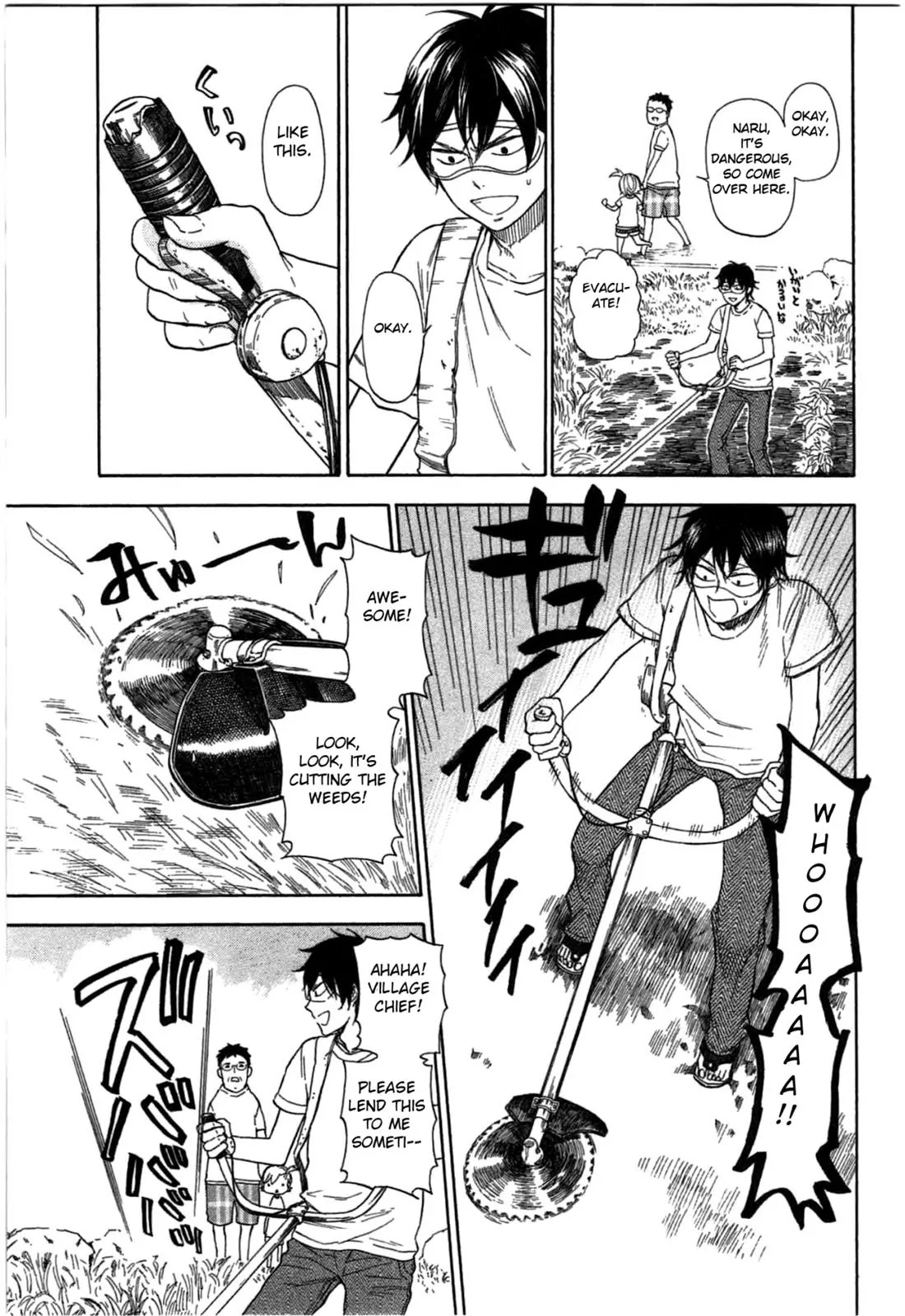 Barakamon Chapter 34 page 5 - Chapter 34: Motte Mawa/Going Around with Seaweed