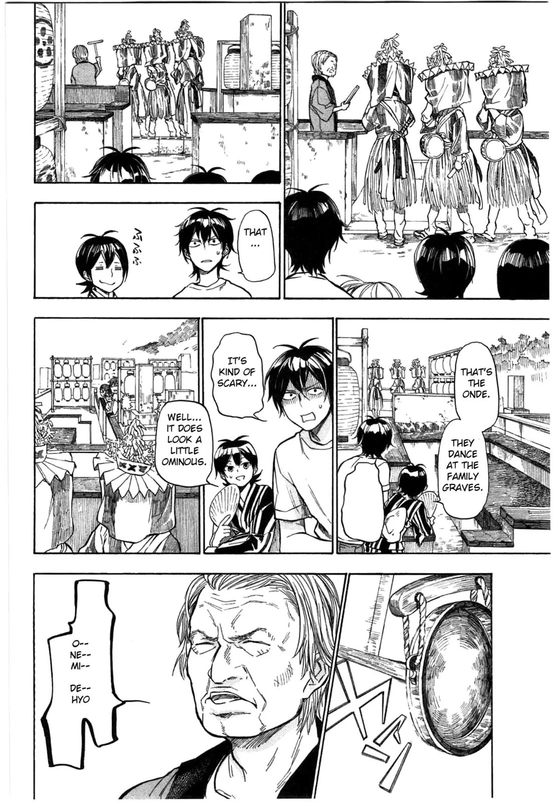 Barakamon Chapter 36 page 14 - Chapter 36: Onde/Buddhist Folk Dance