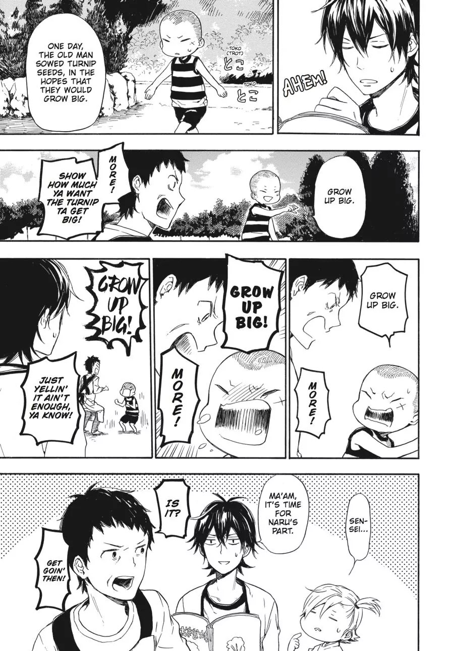 Barakamon Chapter 54 page 9 - Chapter 54: Yotatashi Kabu/Big Turnip