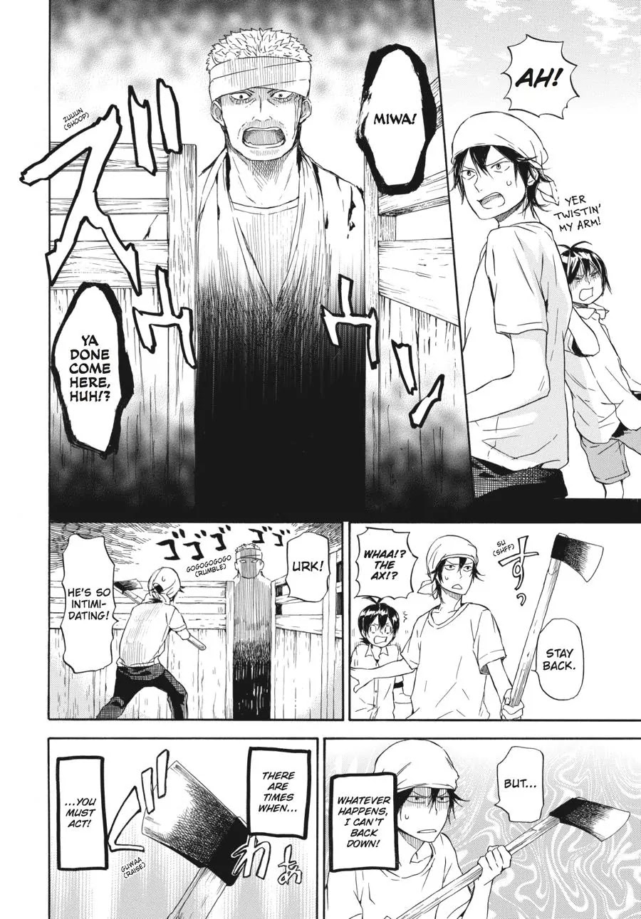 Barakamon Chapter 57 page 10 - Chapter 57: Takumon Waru/Chopping Wood