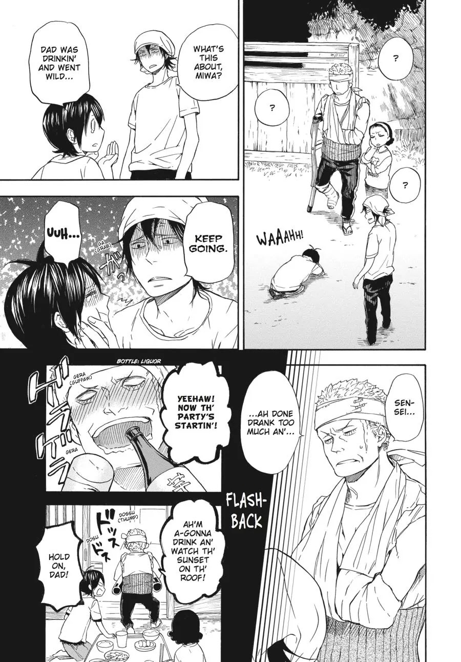 Barakamon Chapter 57 page 13 - Chapter 57: Takumon Waru/Chopping Wood