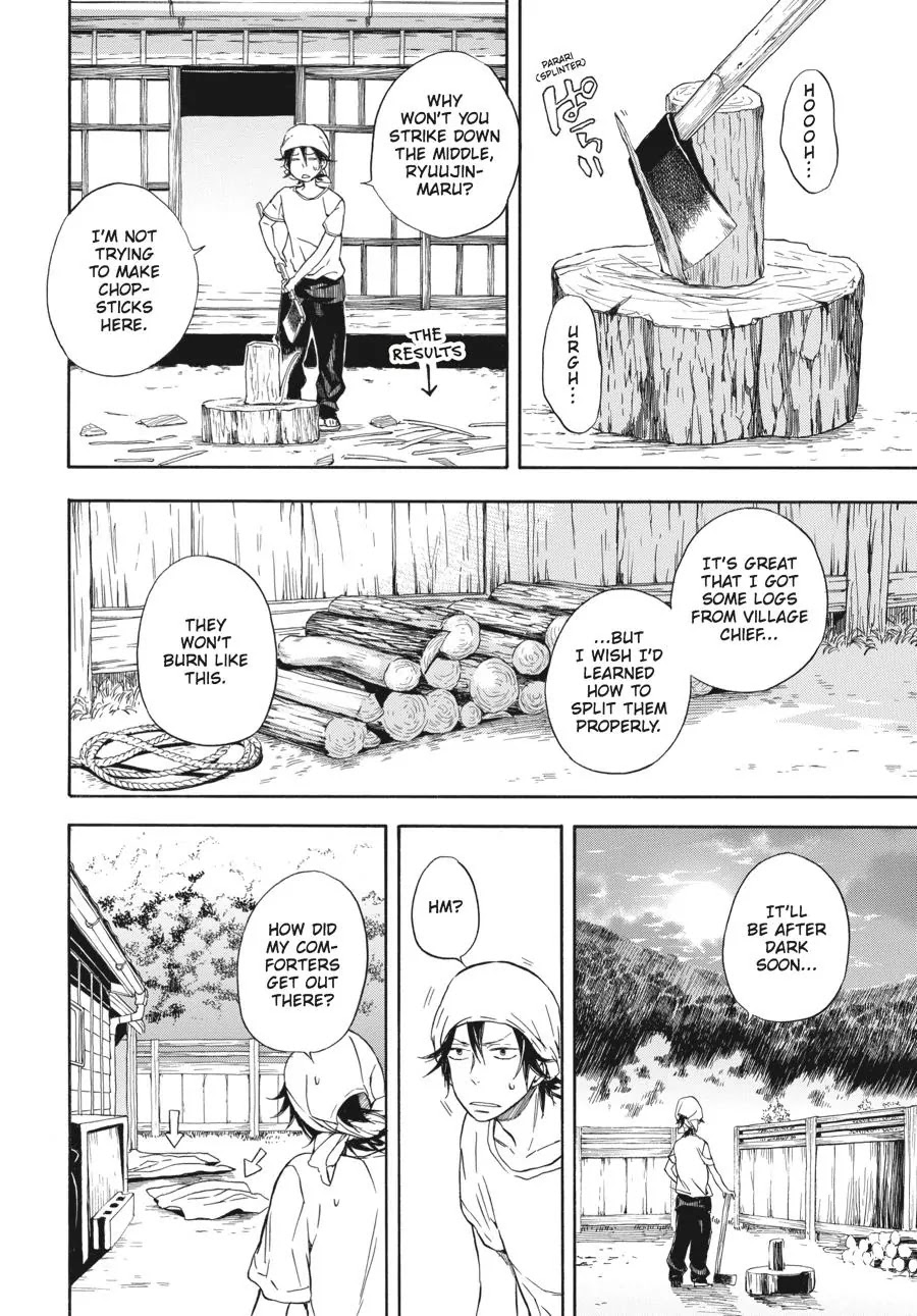 Barakamon Chapter 57 page 2 - Chapter 57: Takumon Waru/Chopping Wood