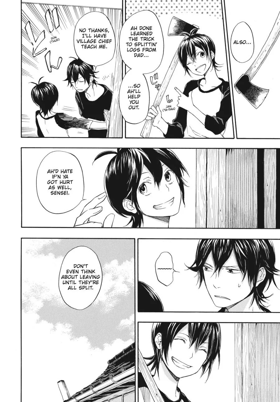 Barakamon Chapter 57 page 20 - Chapter 57: Takumon Waru/Chopping Wood