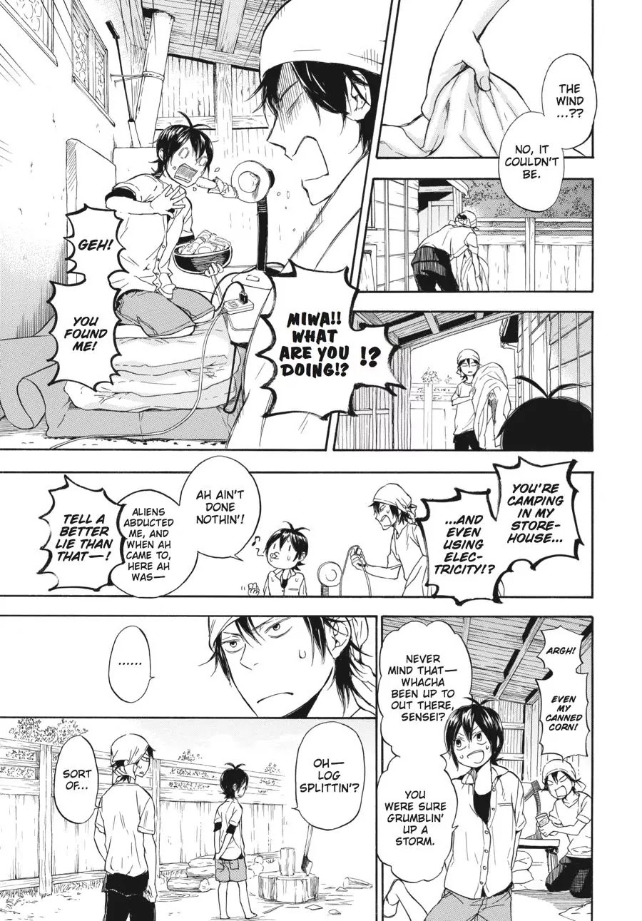 Barakamon Chapter 57 page 3 - Chapter 57: Takumon Waru/Chopping Wood