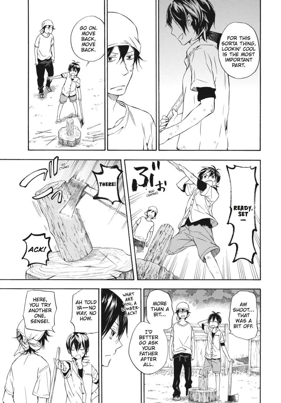 Barakamon Chapter 57 page 5 - Chapter 57: Takumon Waru/Chopping Wood