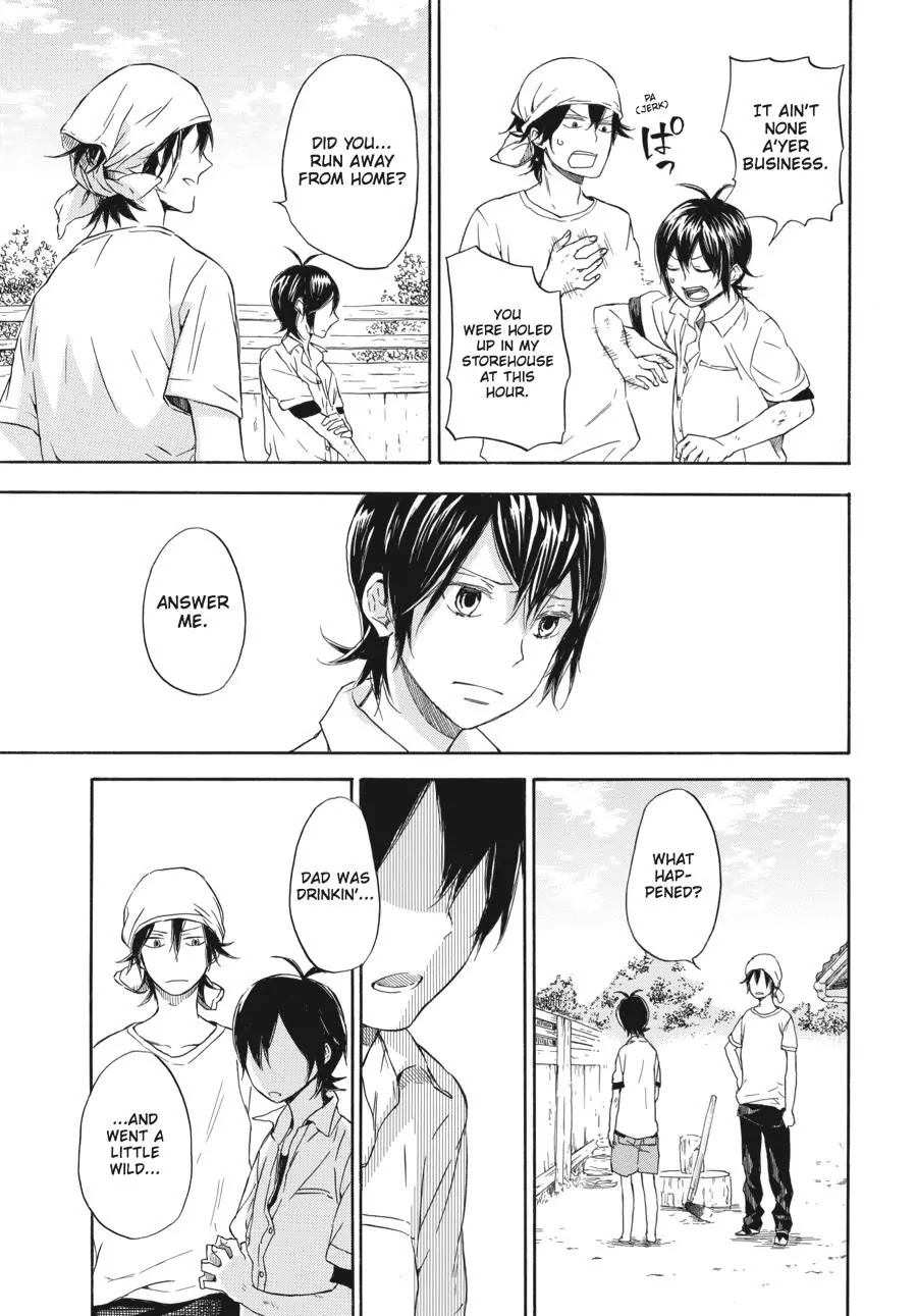 Barakamon Chapter 57 page 7 - Chapter 57: Takumon Waru/Chopping Wood