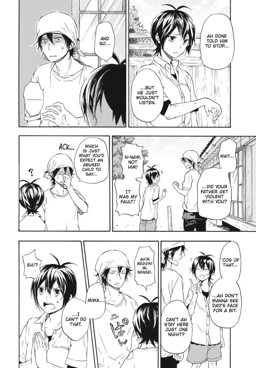 Barakamon Chapter 57 page 8 - Chapter 57: Takumon Waru/Chopping Wood