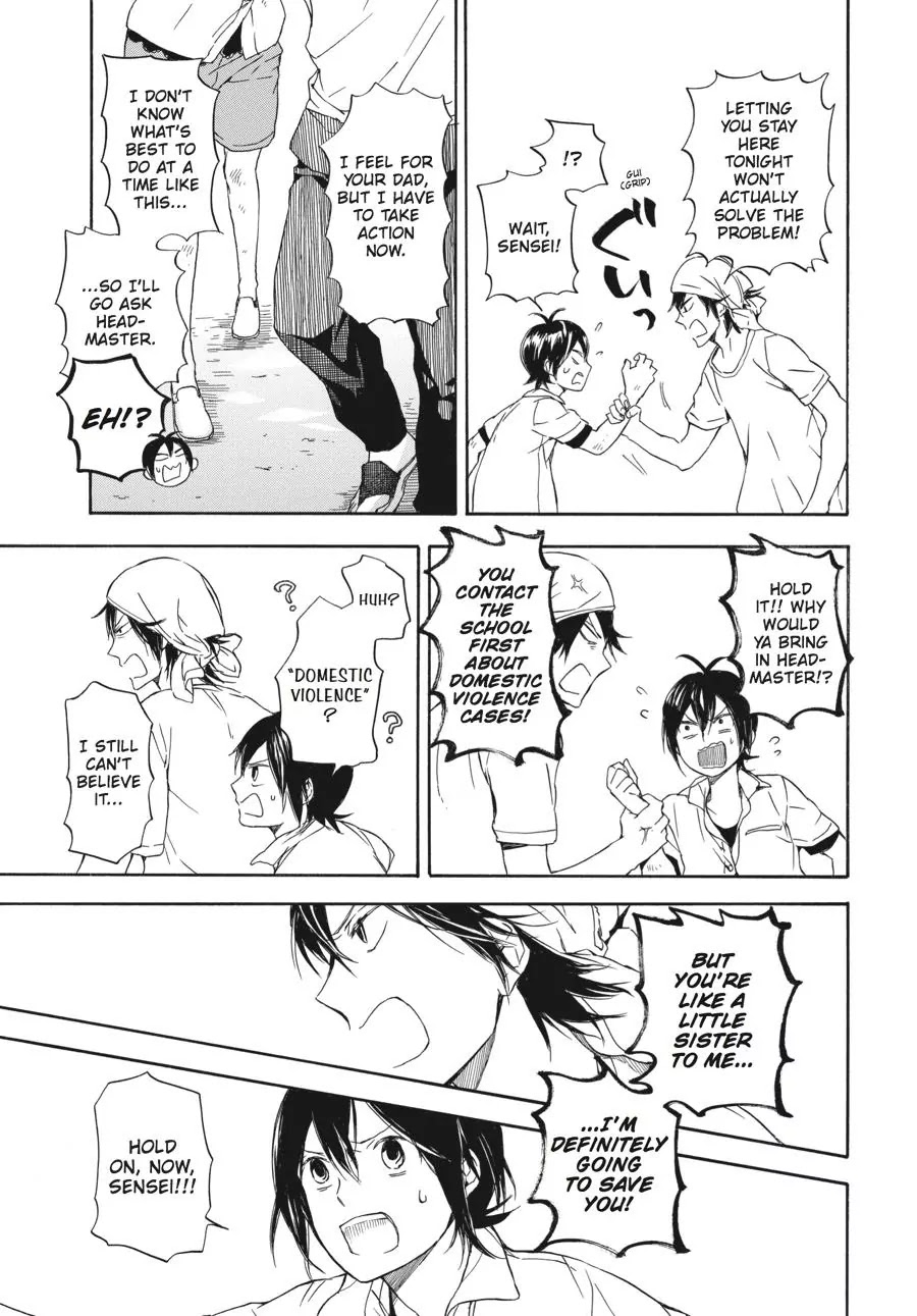 Barakamon Chapter 57 page 9 - Chapter 57: Takumon Waru/Chopping Wood