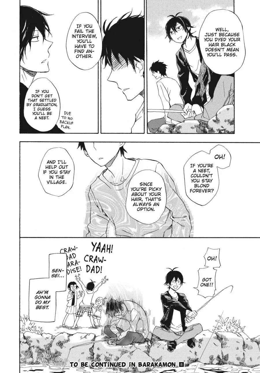 Barakamon Chapter 60 page 40 - Chapter 60: Tondaru Utotaru Odottaru/Jumping, Singing, Dancing