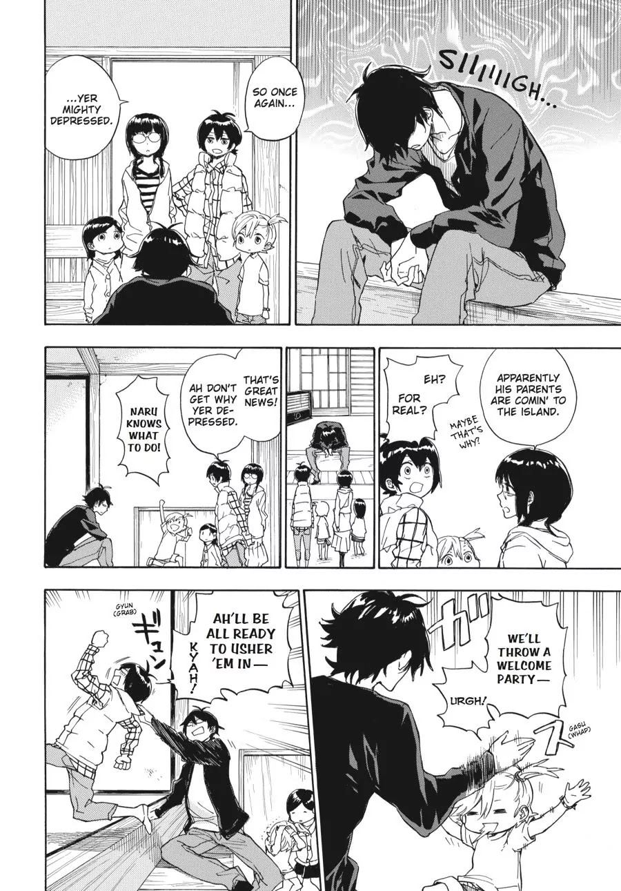 Barakamon Chapter 76 page 12 - Chapter 76: Oyado Ga!?/My Parents Are!?
