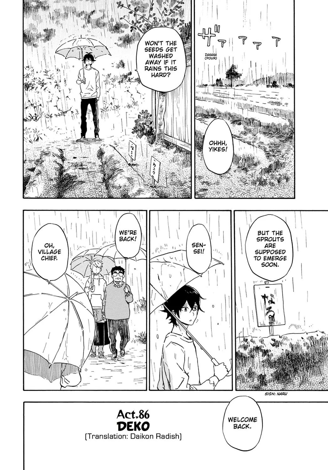 Barakamon Chapter 86 page 2 - Chapter 86: Deko/Daikon Radish