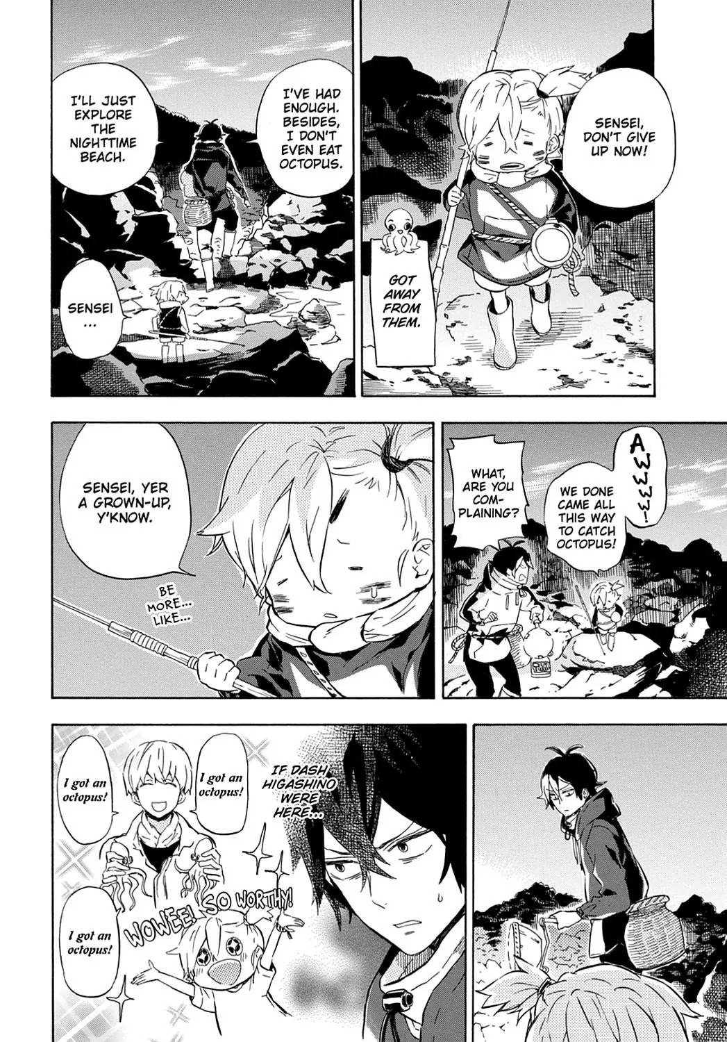 Barakamon Chapter 87 page 10 - Chapter 87: Tako-Toru/Octopus Catching