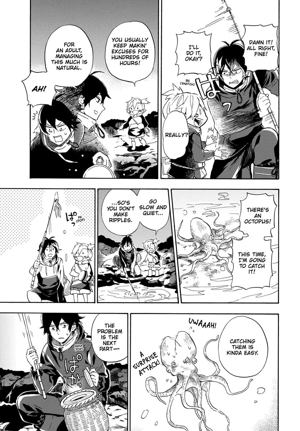 Barakamon Chapter 87 page 11 - Chapter 87: Tako-Toru/Octopus Catching