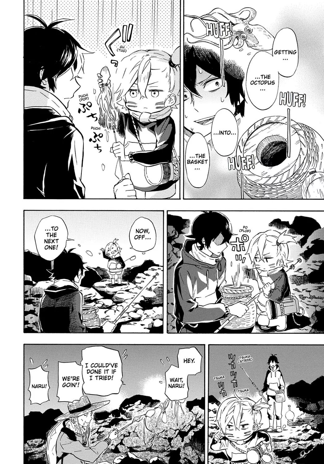 Barakamon Chapter 87 page 12 - Chapter 87: Tako-Toru/Octopus Catching