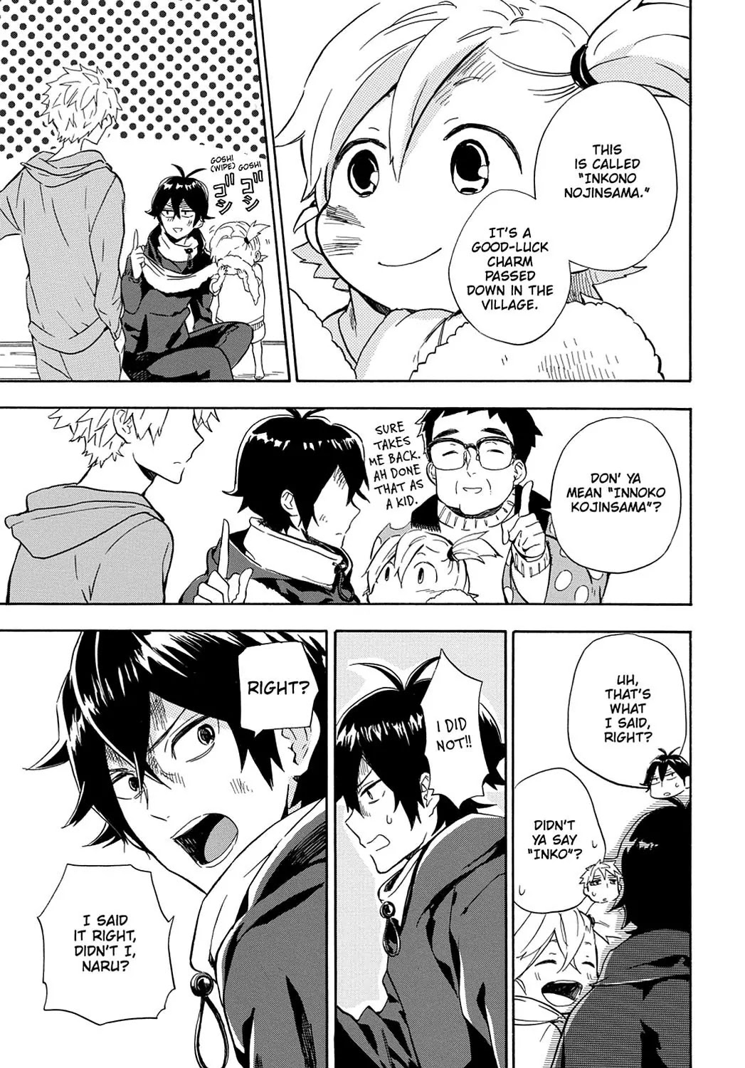 Barakamon Chapter 87 page 31 - Chapter 87: Tako-Toru/Octopus Catching